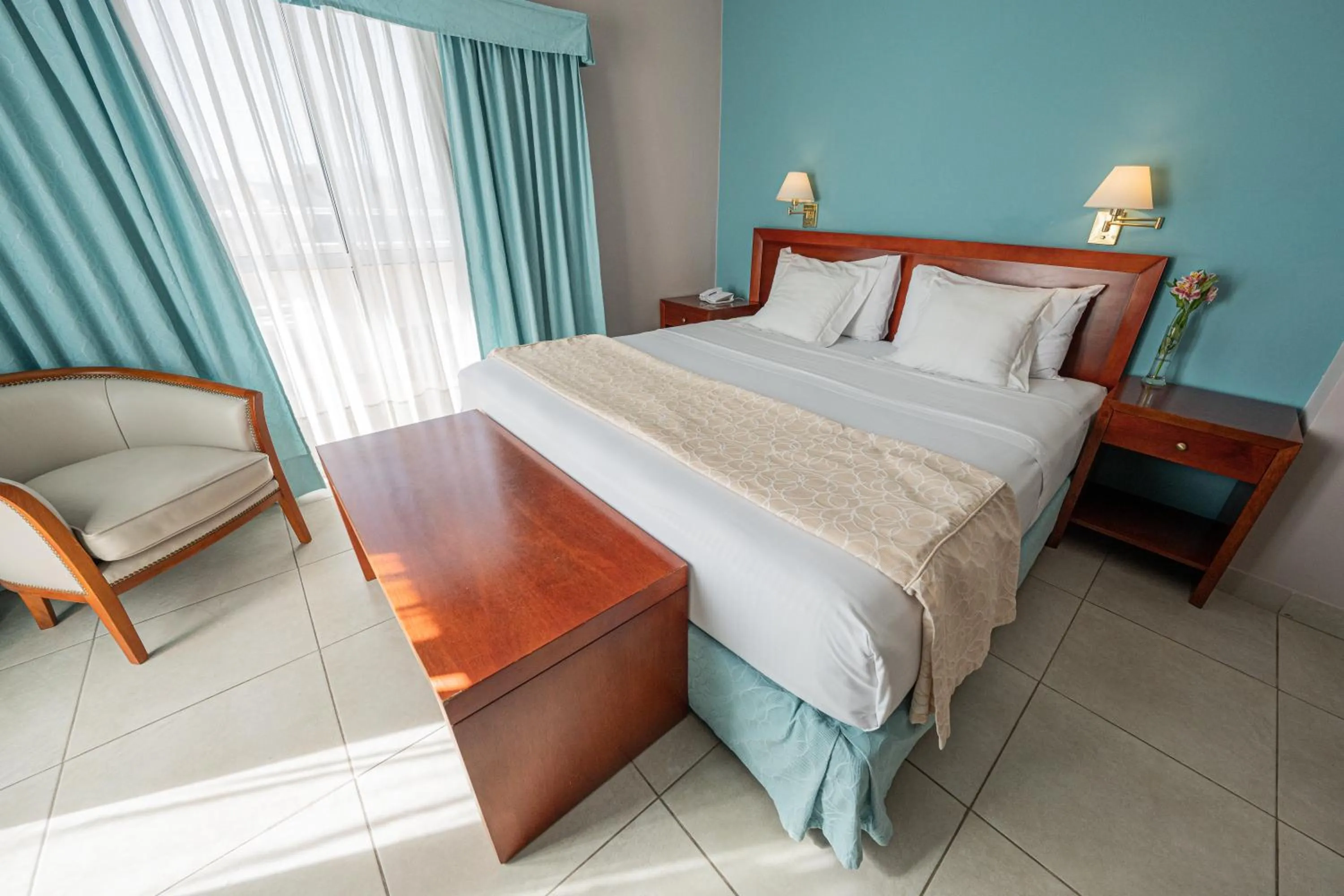 Bed in Hotel Riviera