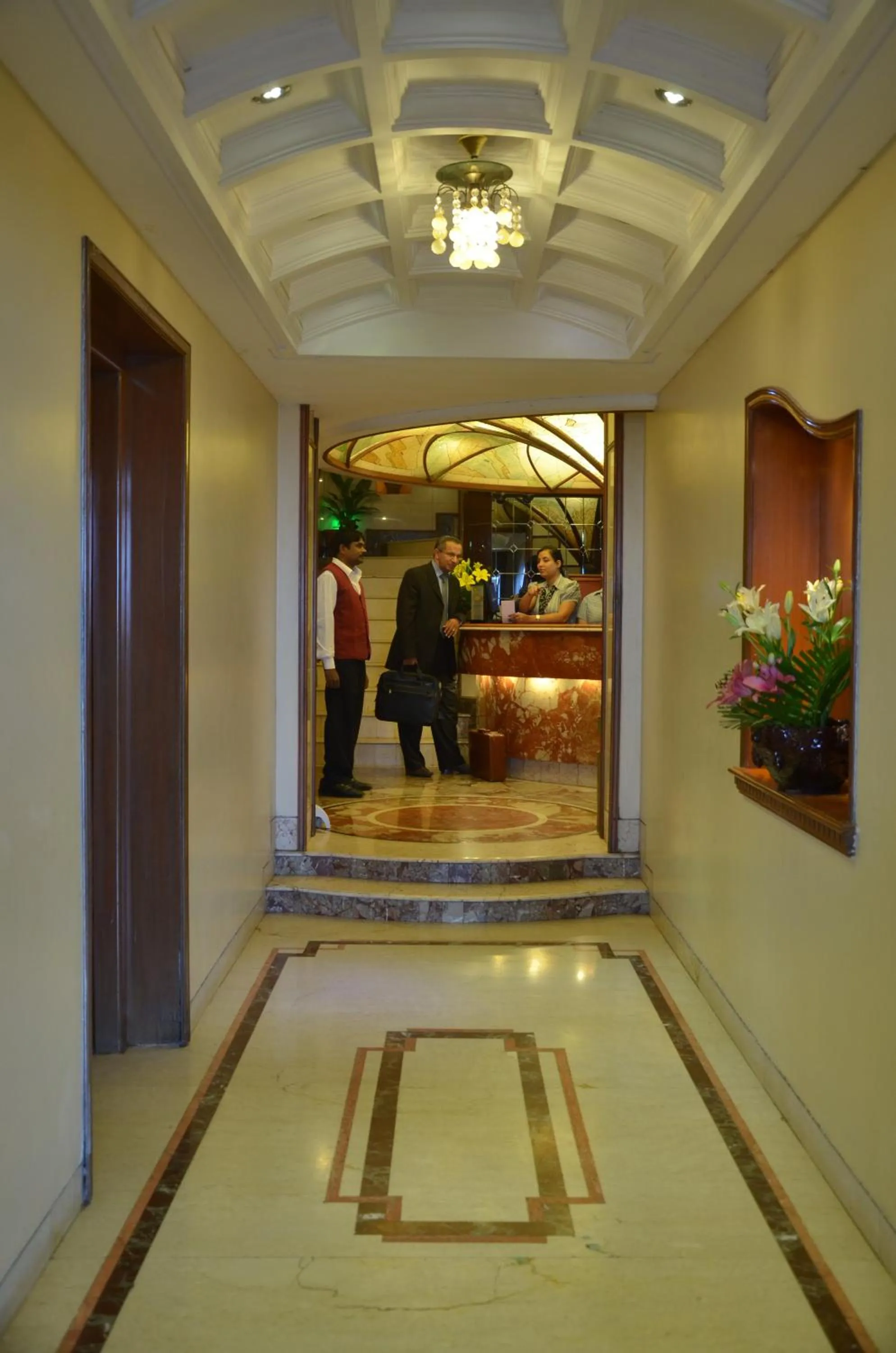 Lobby or reception in Sea Palace Hotel - near Gateway of India