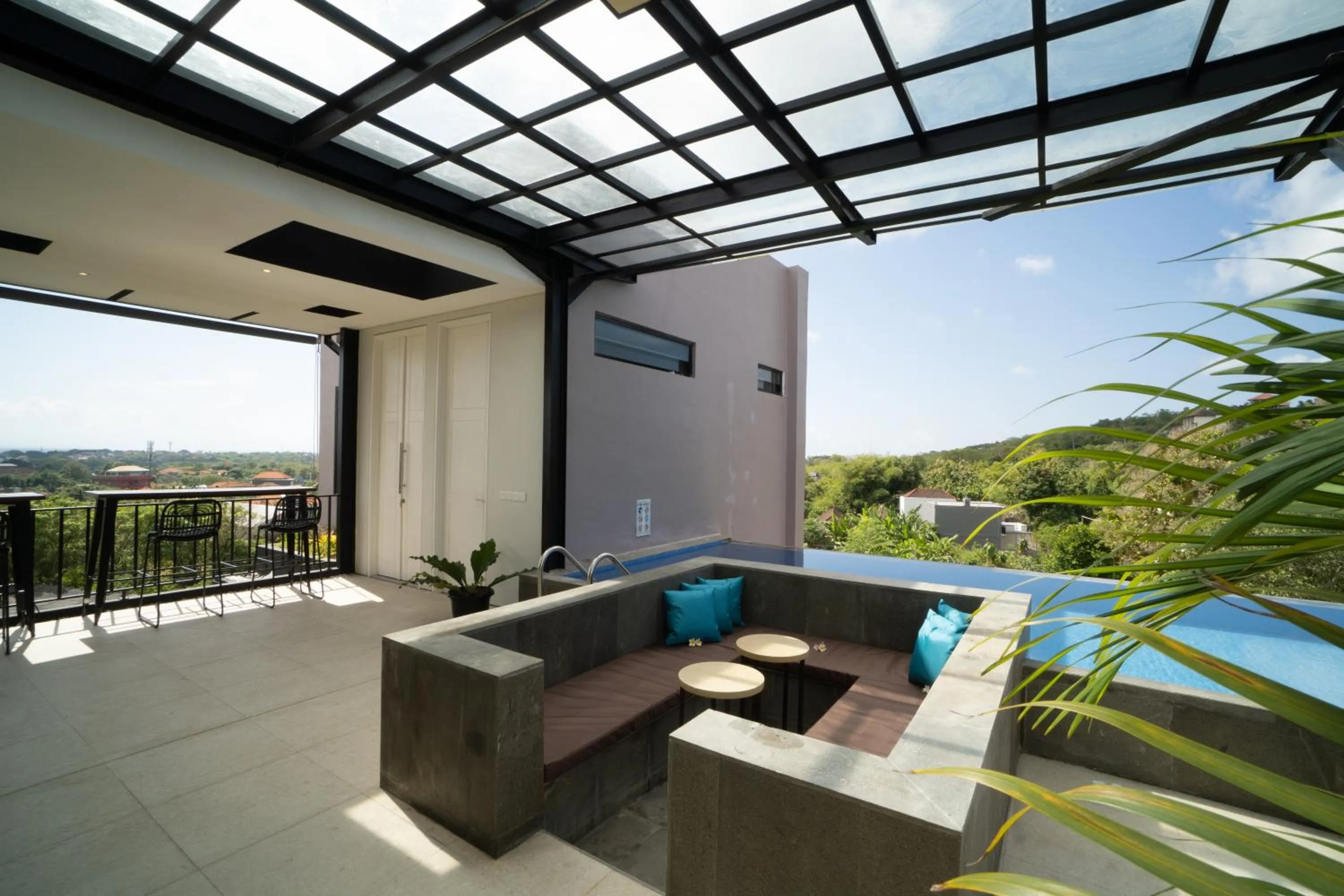 Pool view in Nusa Dua Bayview Villas