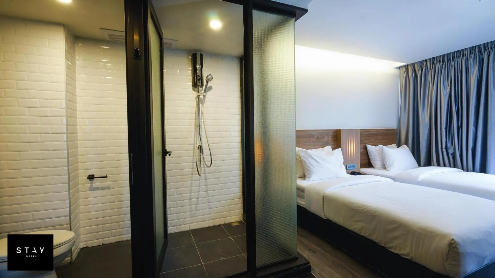 Bathroom, Bed in STAY Hotel BKK