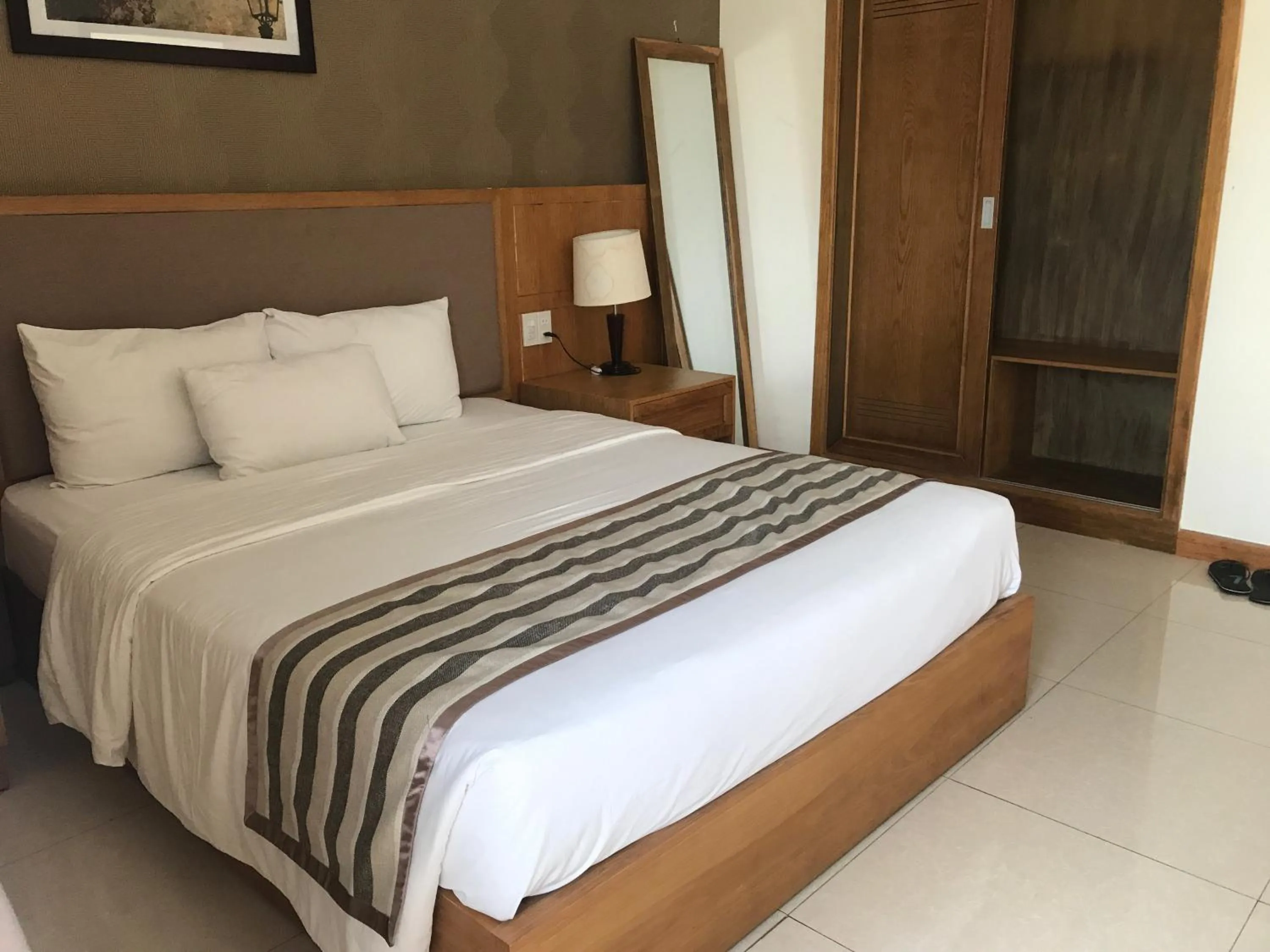 Bed in Elegant Hotel