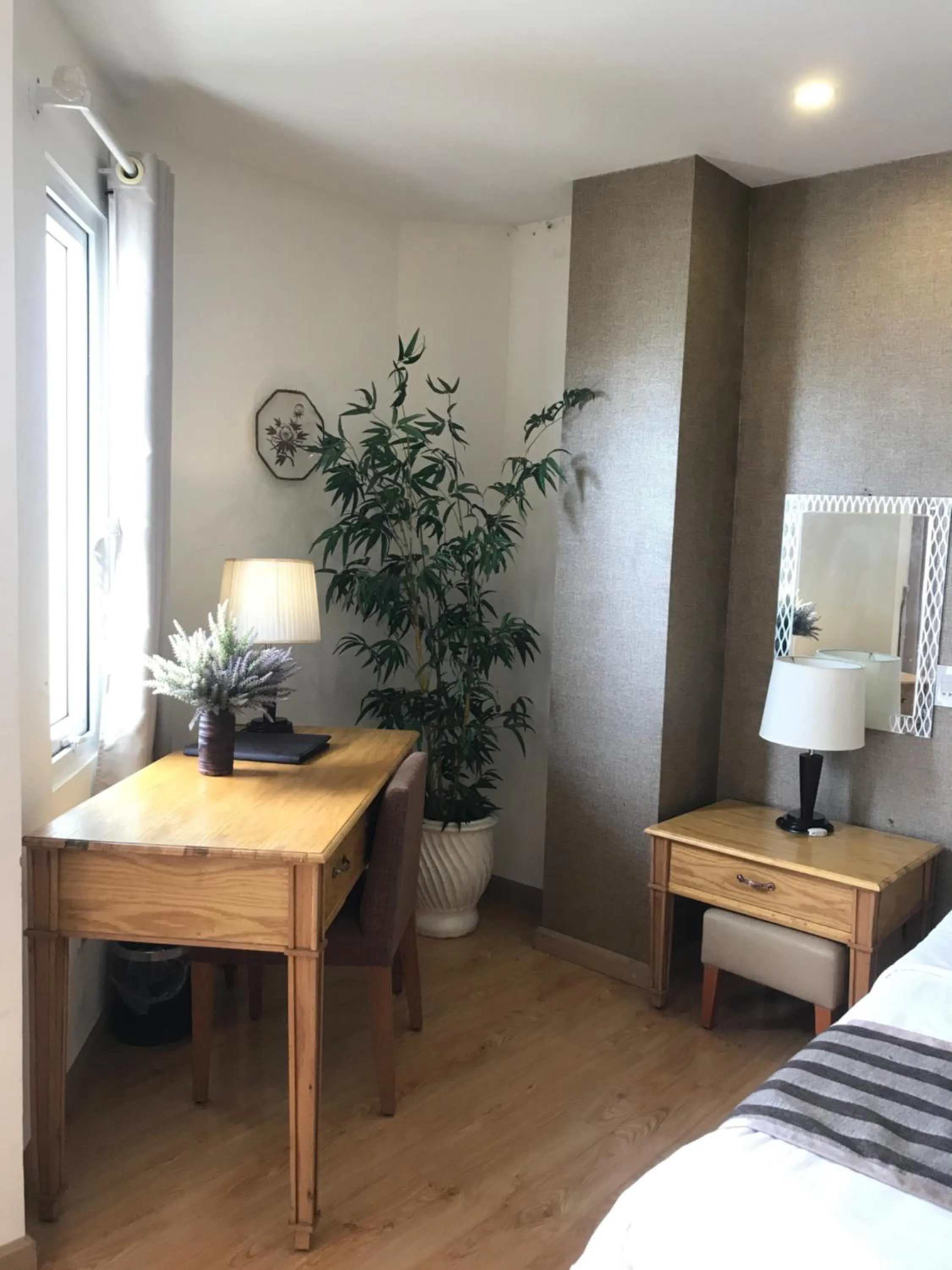 Bed in Elegant Hotel