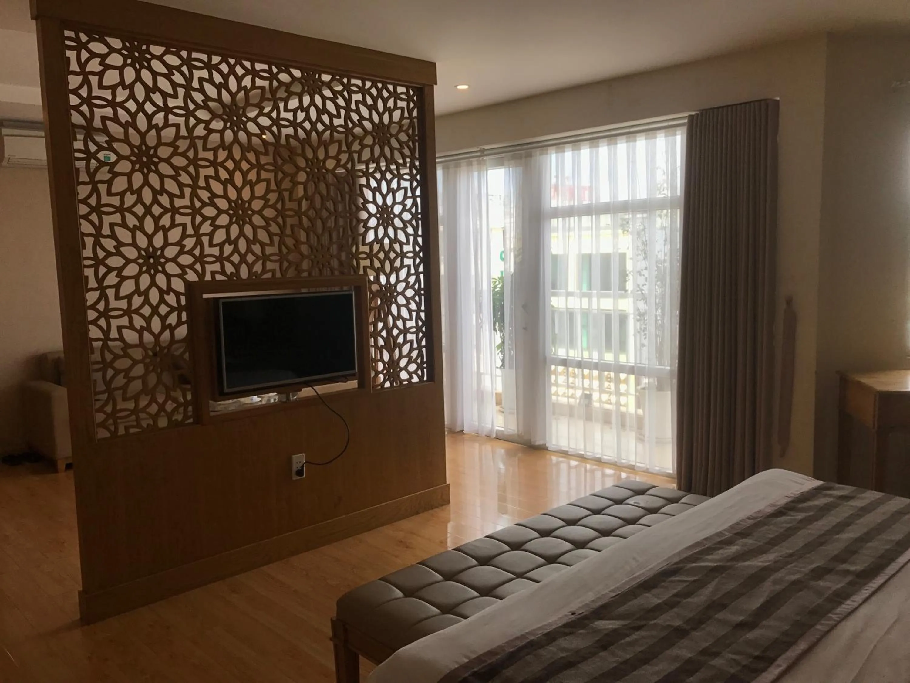 Bed in Elegant Hotel