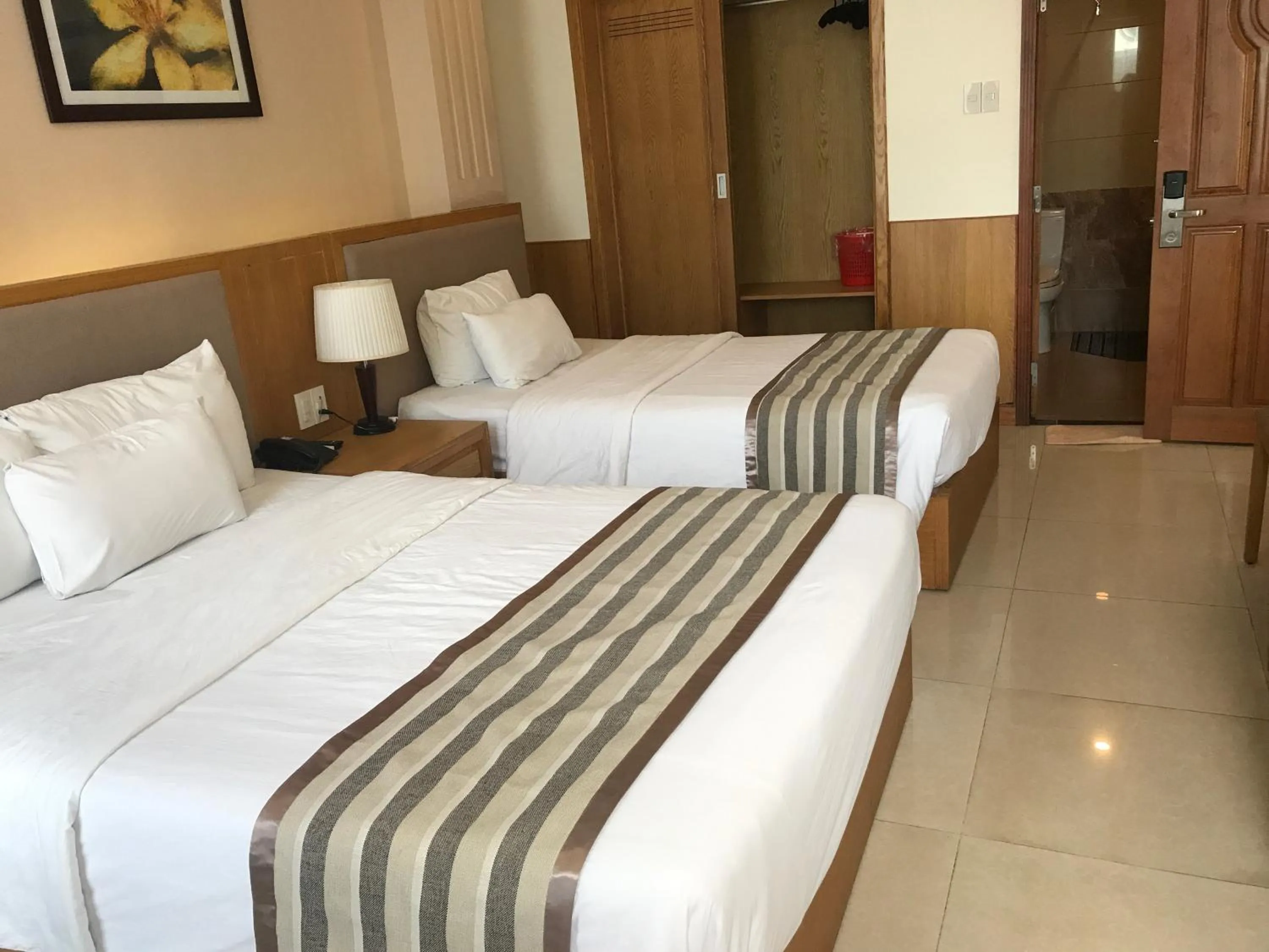 Bed in Elegant Hotel