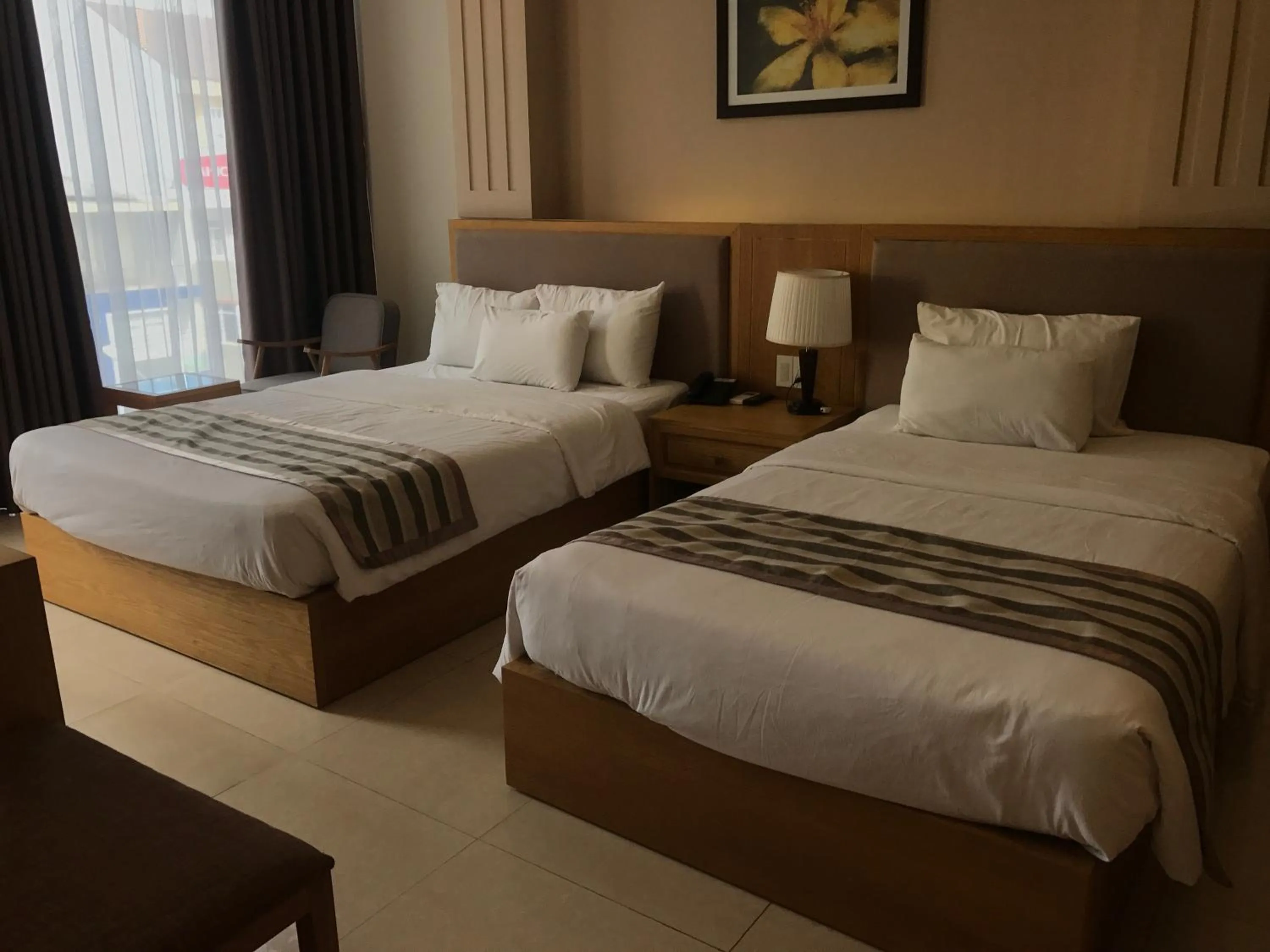 Bed in Elegant Hotel