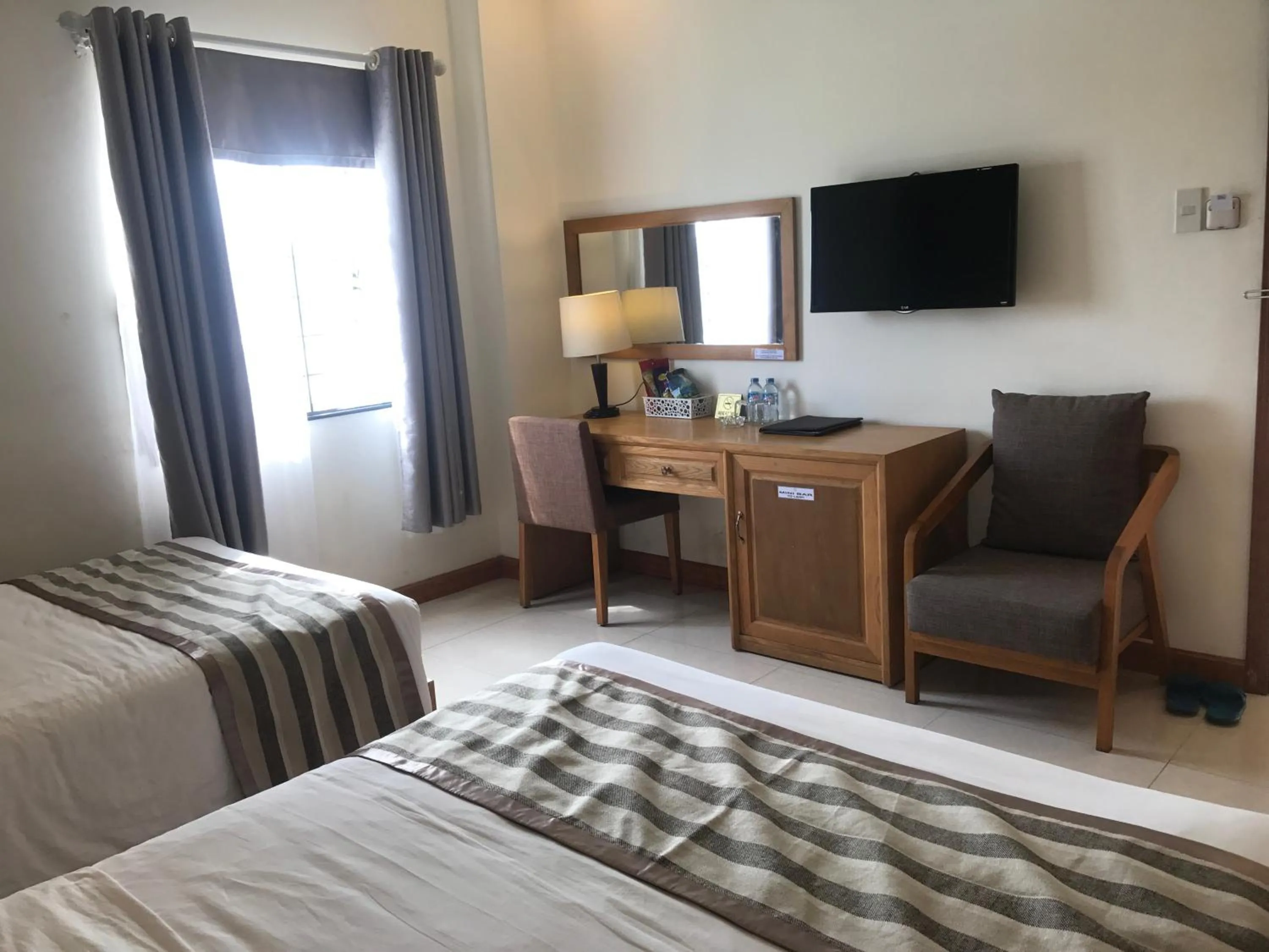 Bed in Elegant Hotel