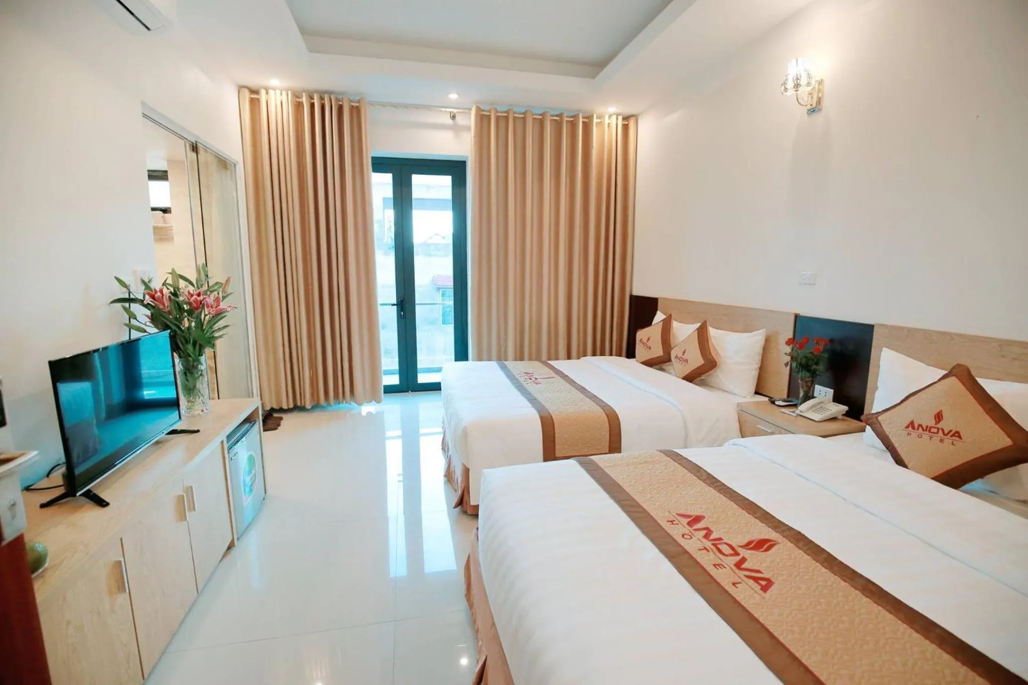 Bed in Anova Airport Hotel - Convenient & Friendly
