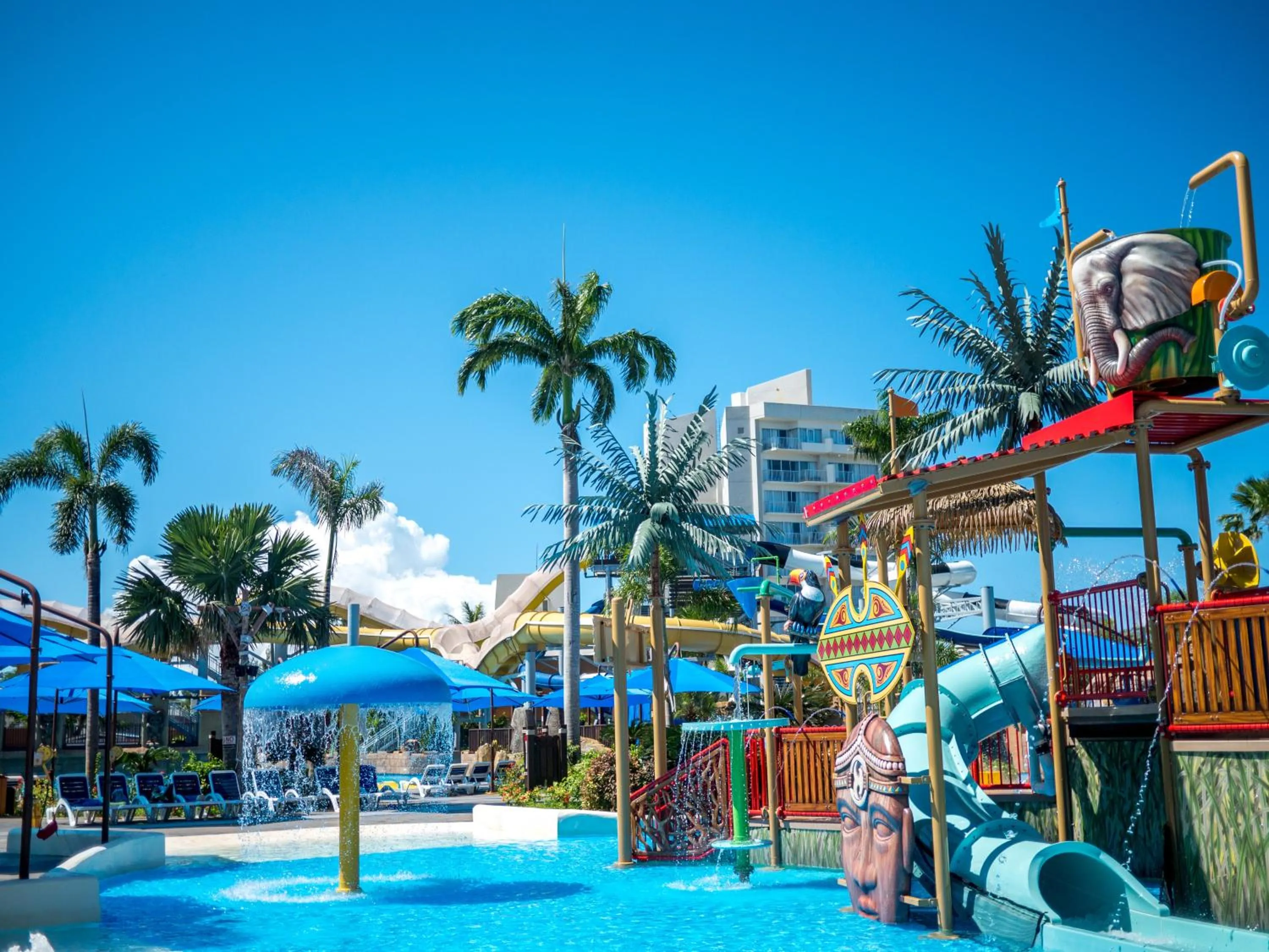 Aqua park in Saipan World Resort