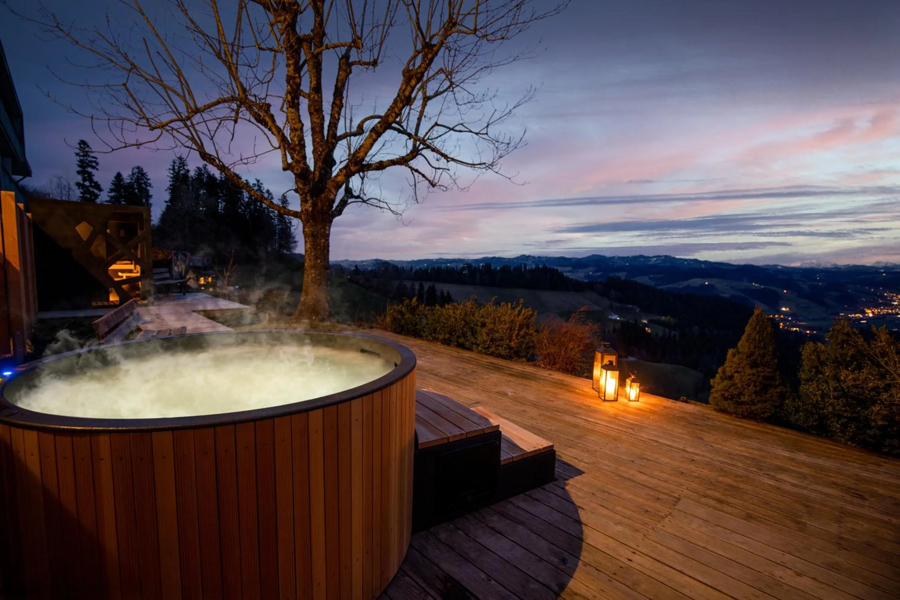 Hot Tub in Boutique Hotel Moosegg