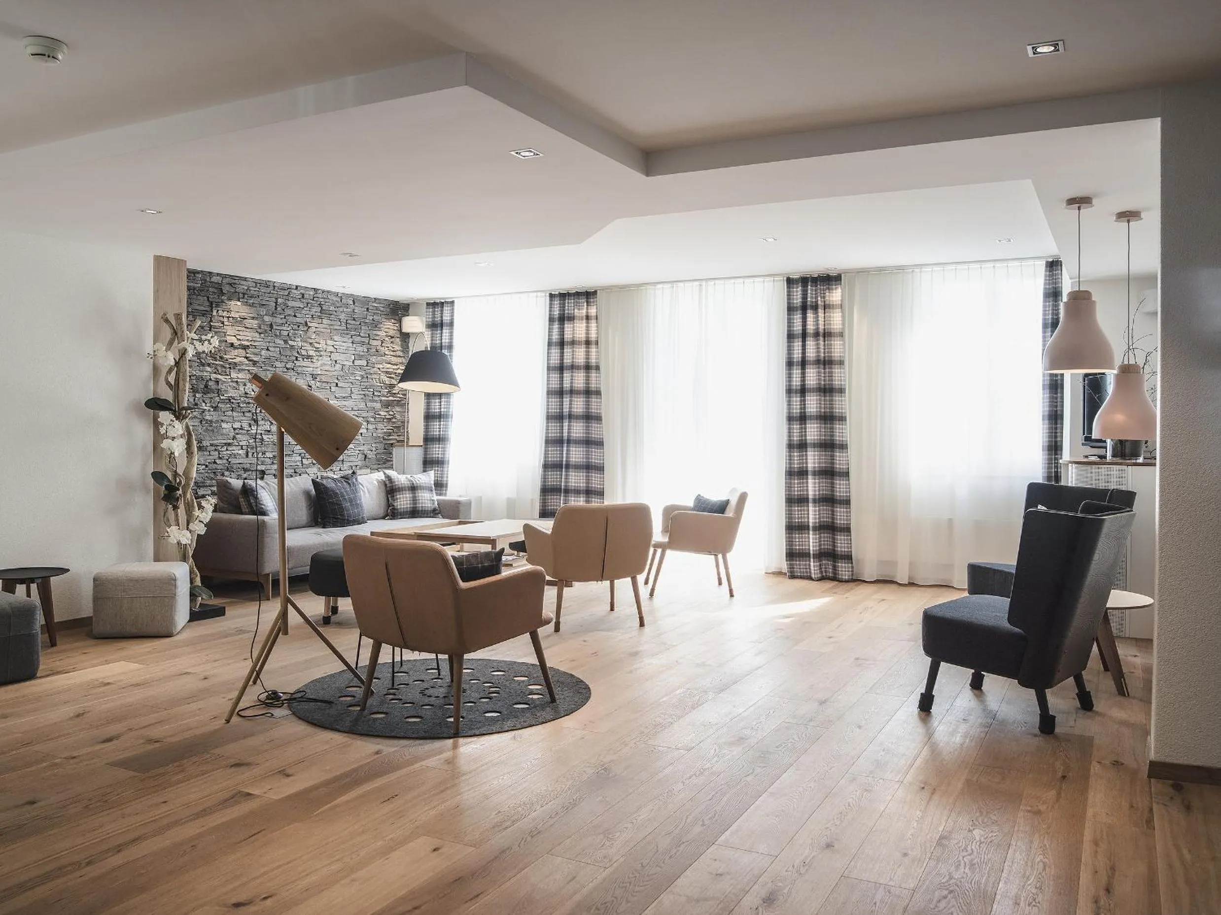 Communal lounge/ TV room in Boutique Hotel Moosegg