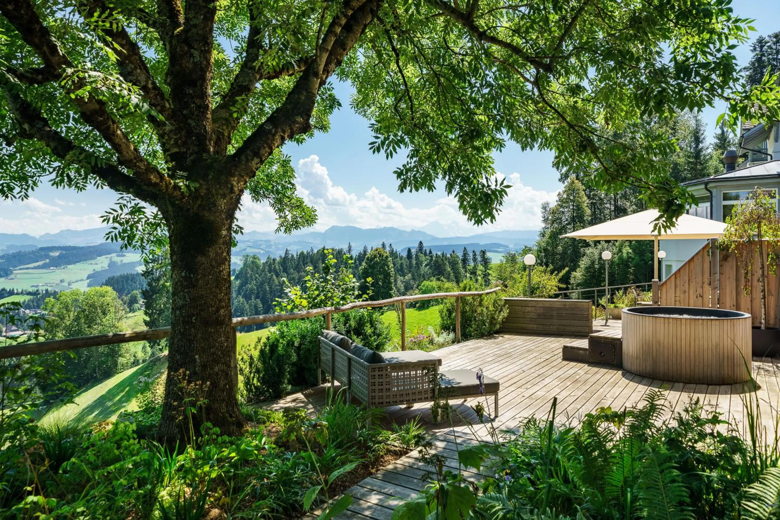 Natural landscape in Boutique Hotel Moosegg