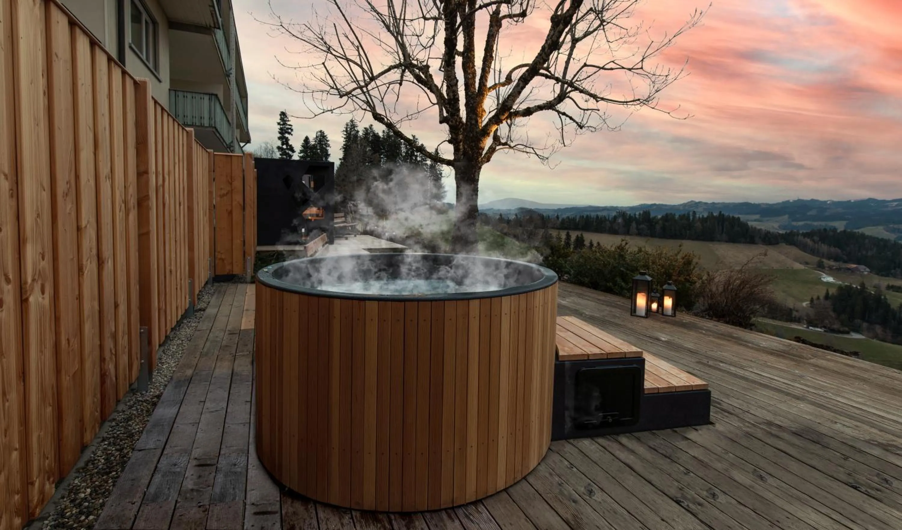 Hot Tub in Boutique Hotel Moosegg