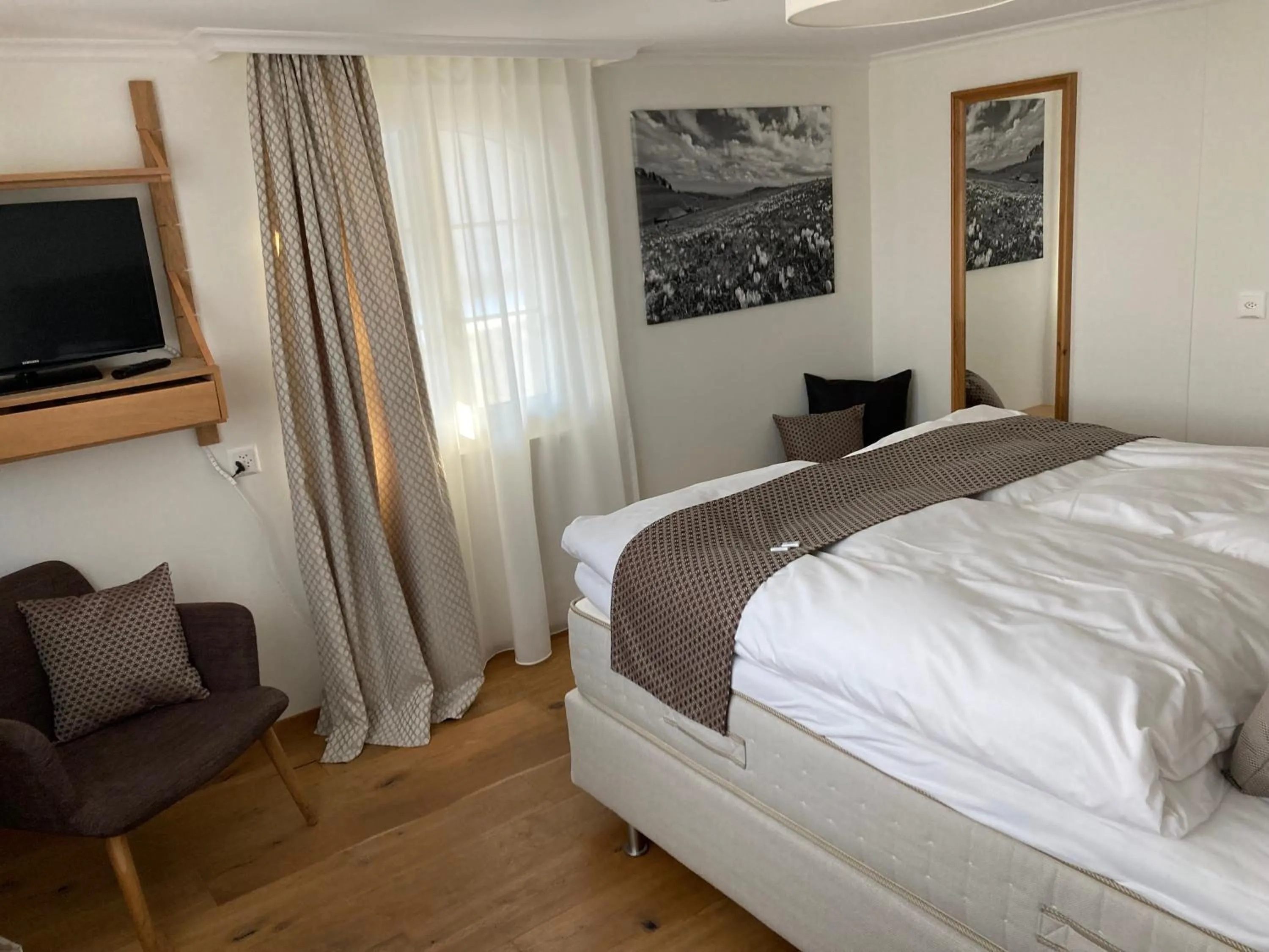 Bedroom, Bed in Boutique Hotel Moosegg