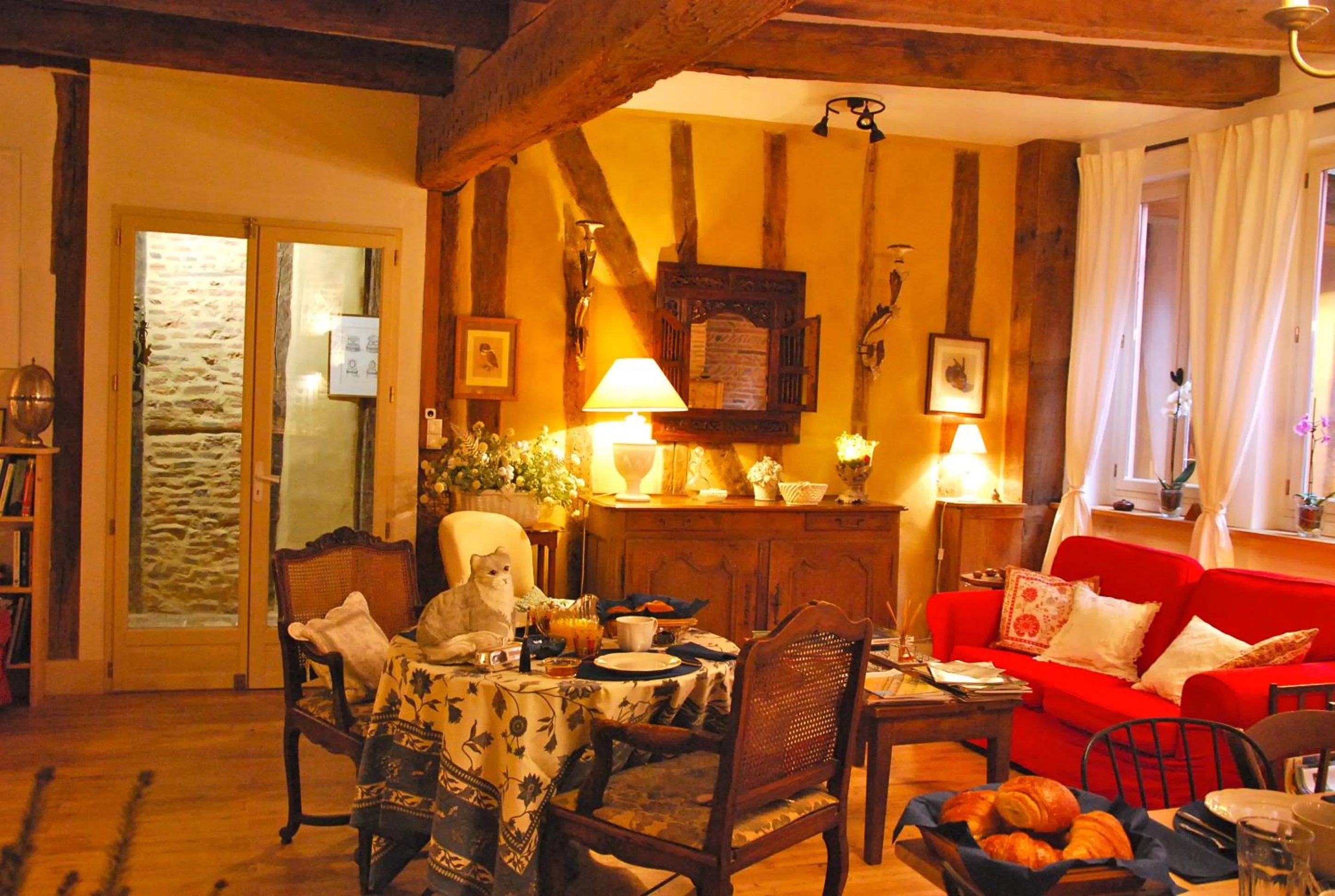 Living room in Ombre Rose