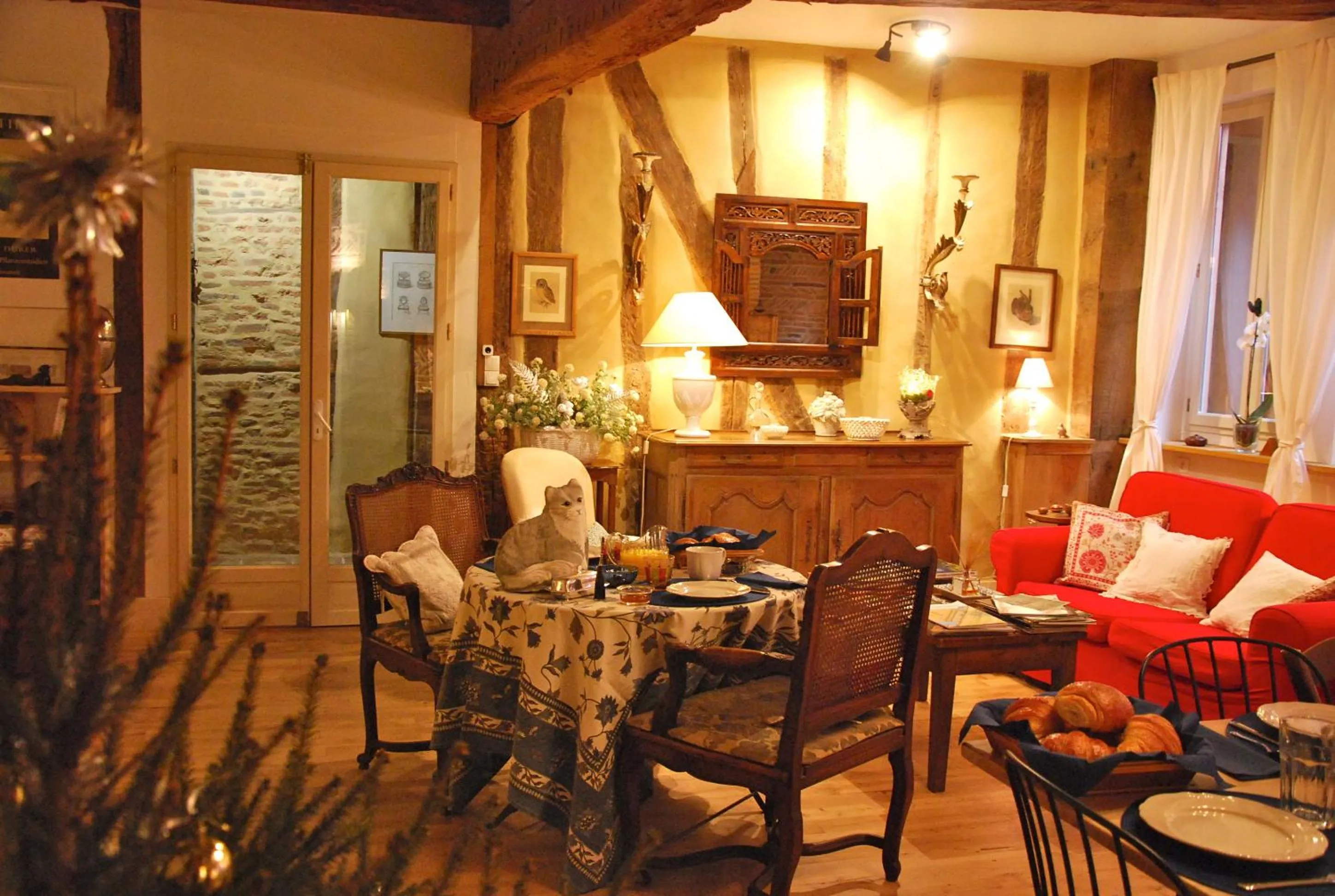 Living room in Ombre Rose