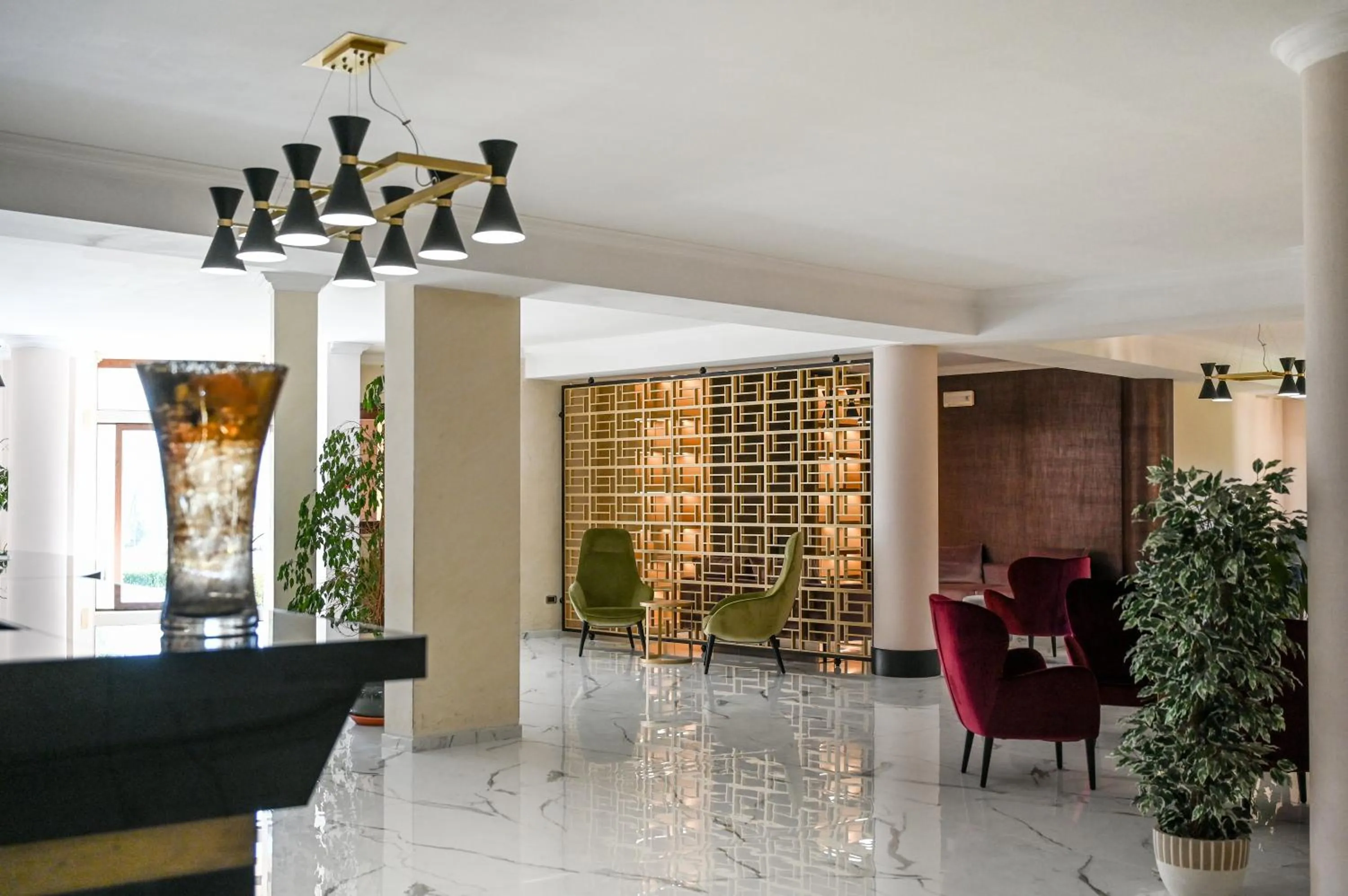 Lobby or reception in Roma Domus Hotel