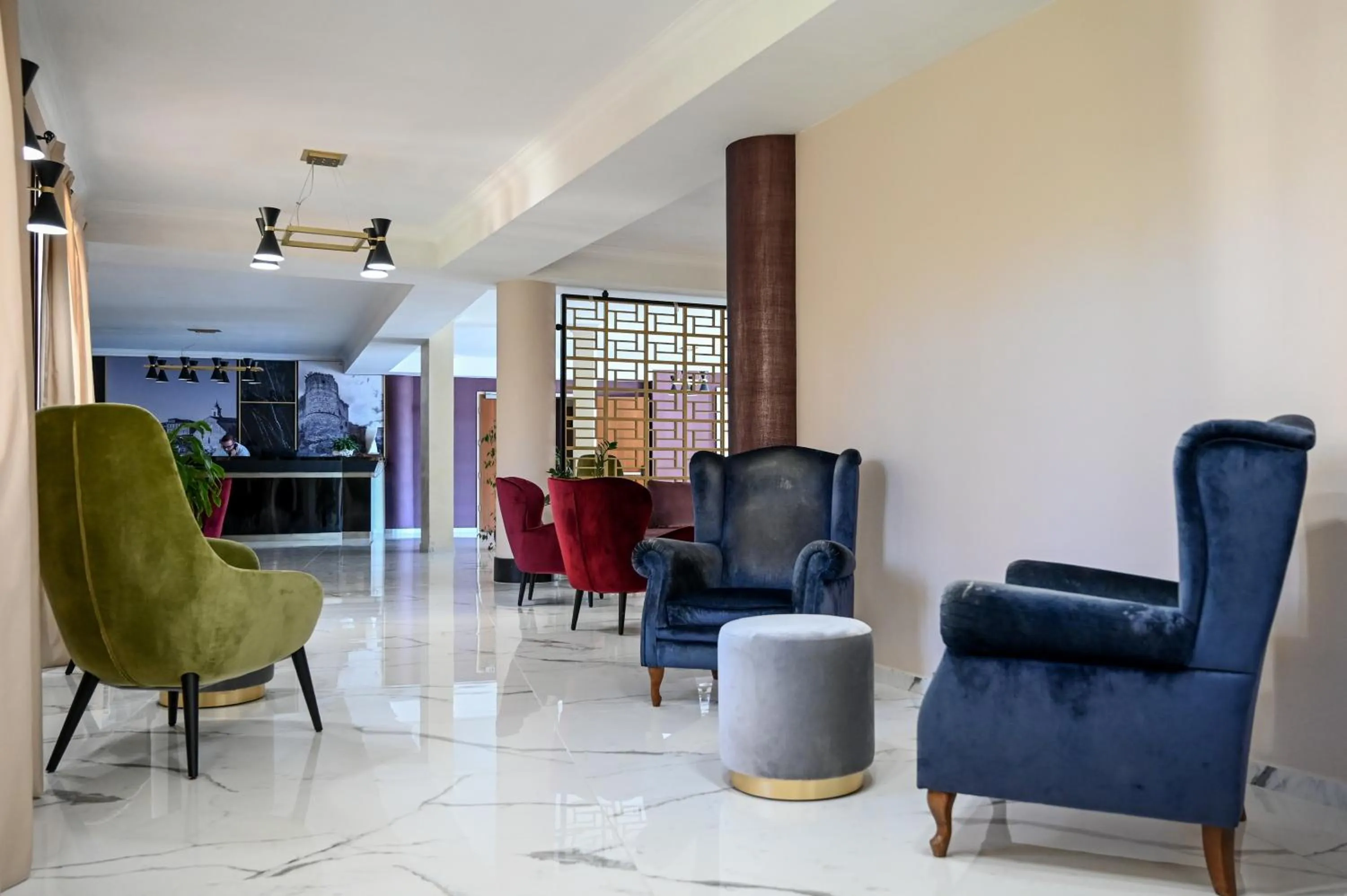 Lobby or reception in Roma Domus Hotel
