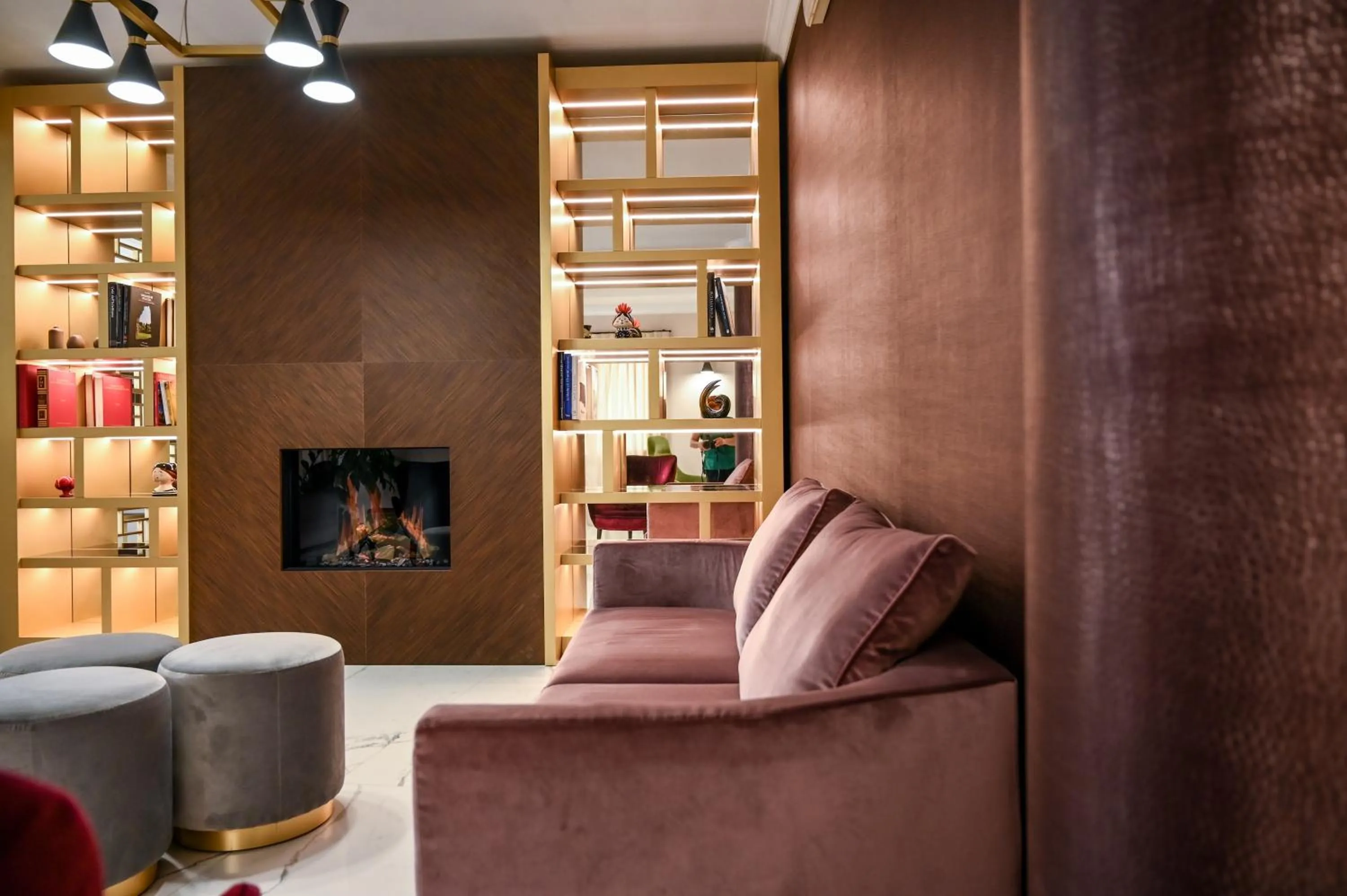 Lobby or reception in Roma Domus Hotel