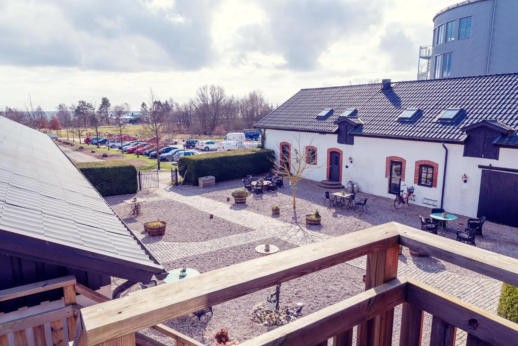 Patio in Hotell Mossbylund