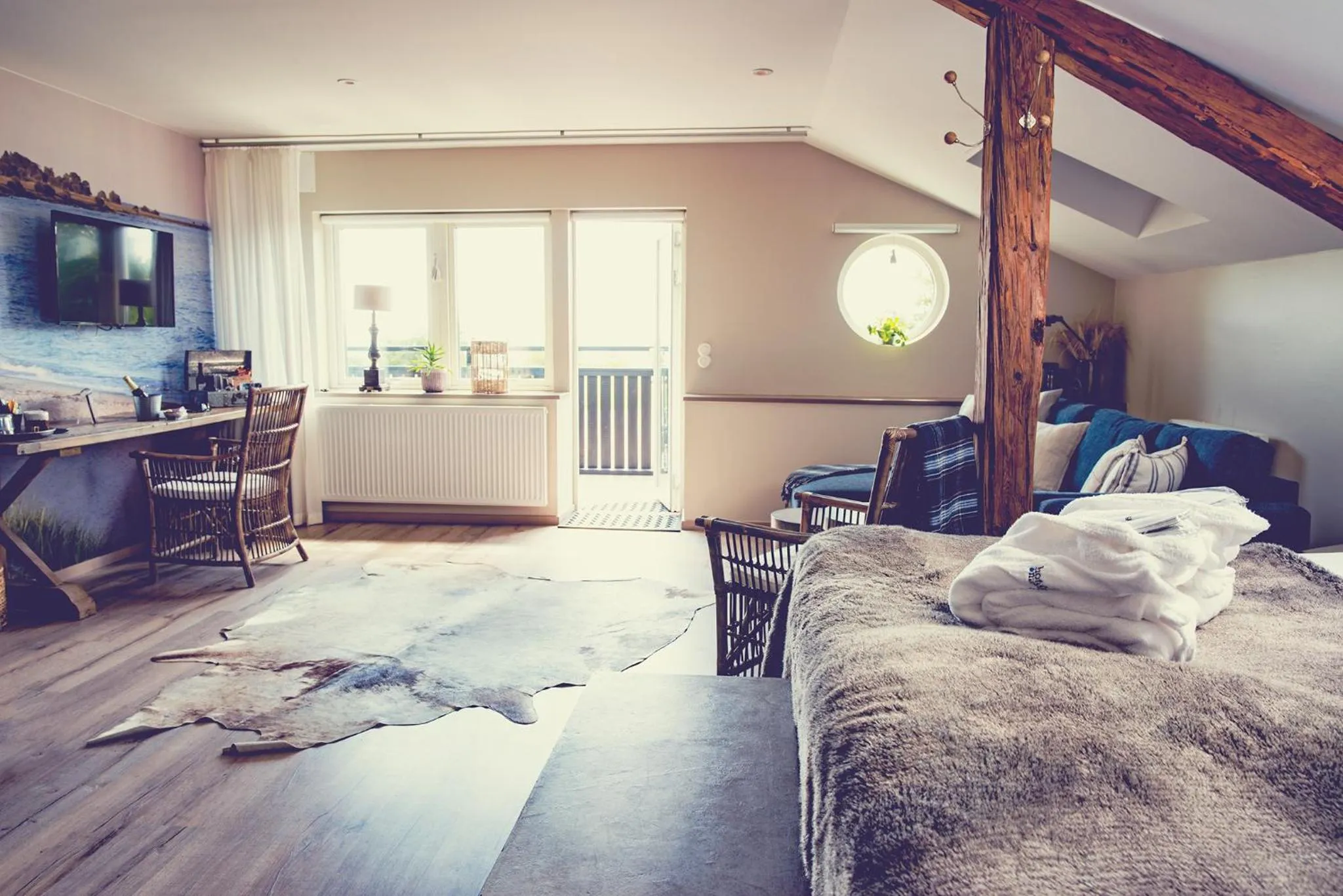 Bed in Hotell Mossbylund