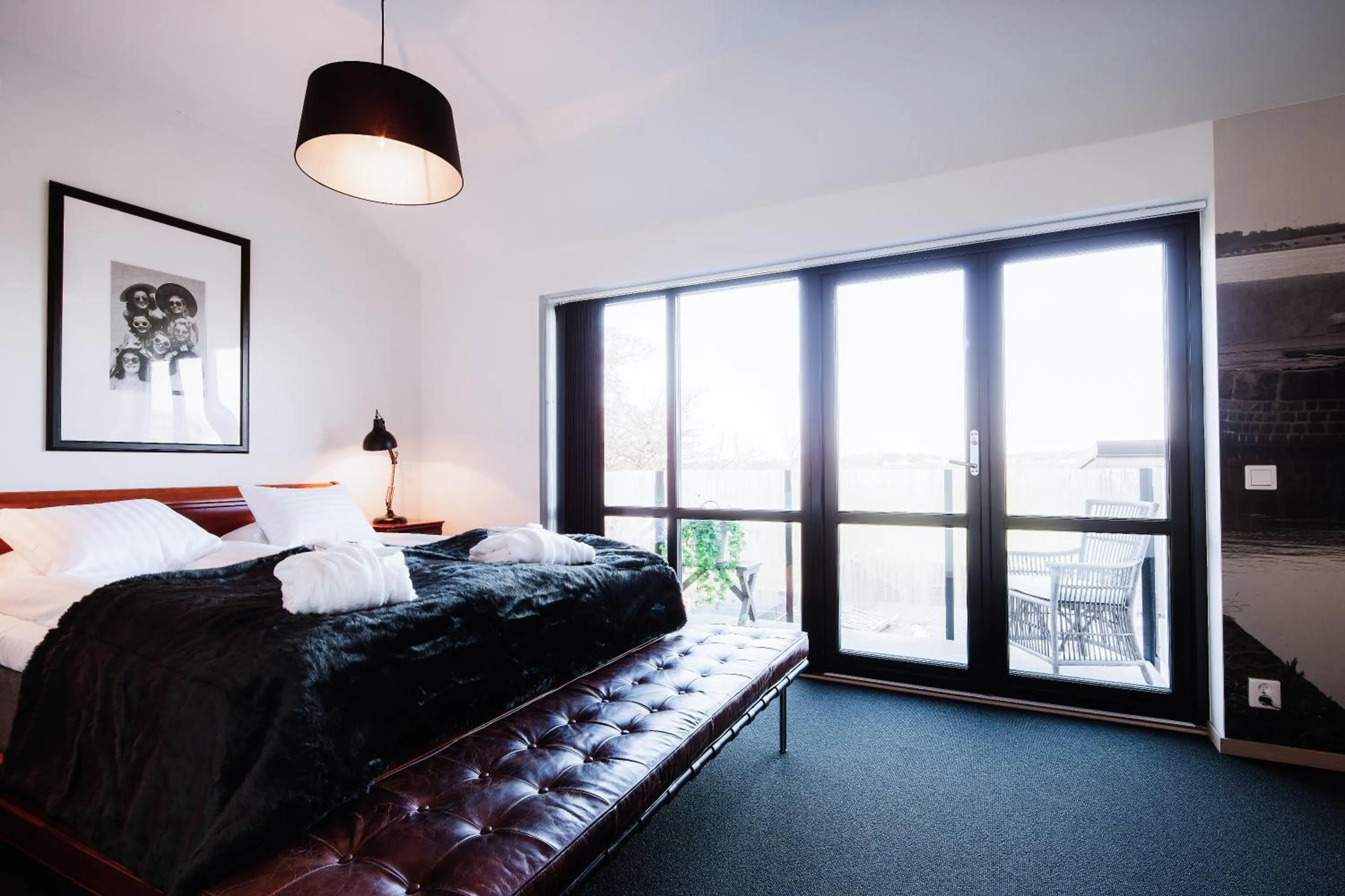 Bed in Hotell Mossbylund