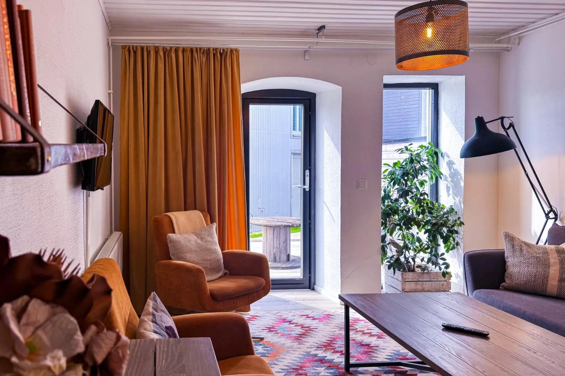 Living room in Hotell Mossbylund