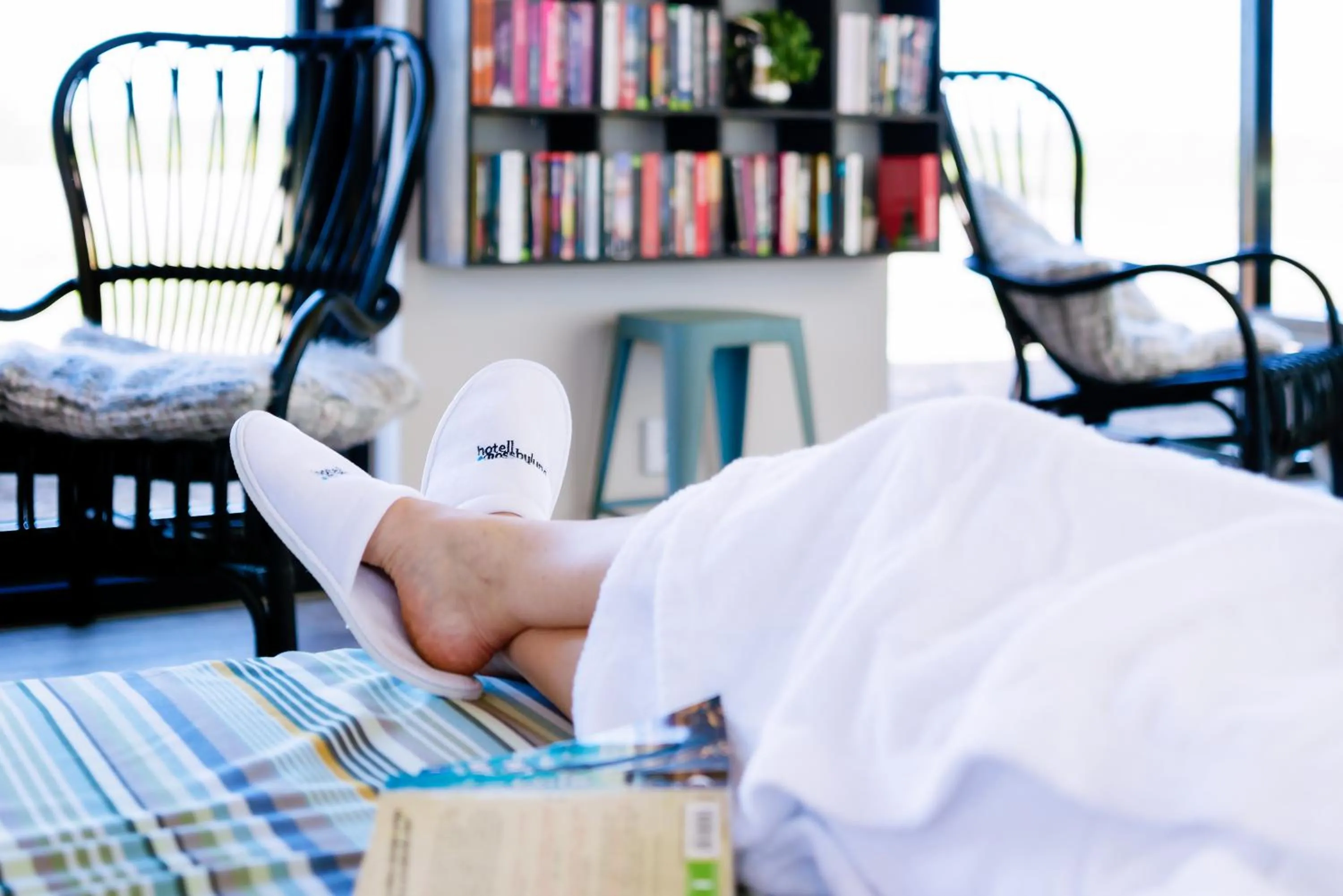 Bed in Hotell Mossbylund