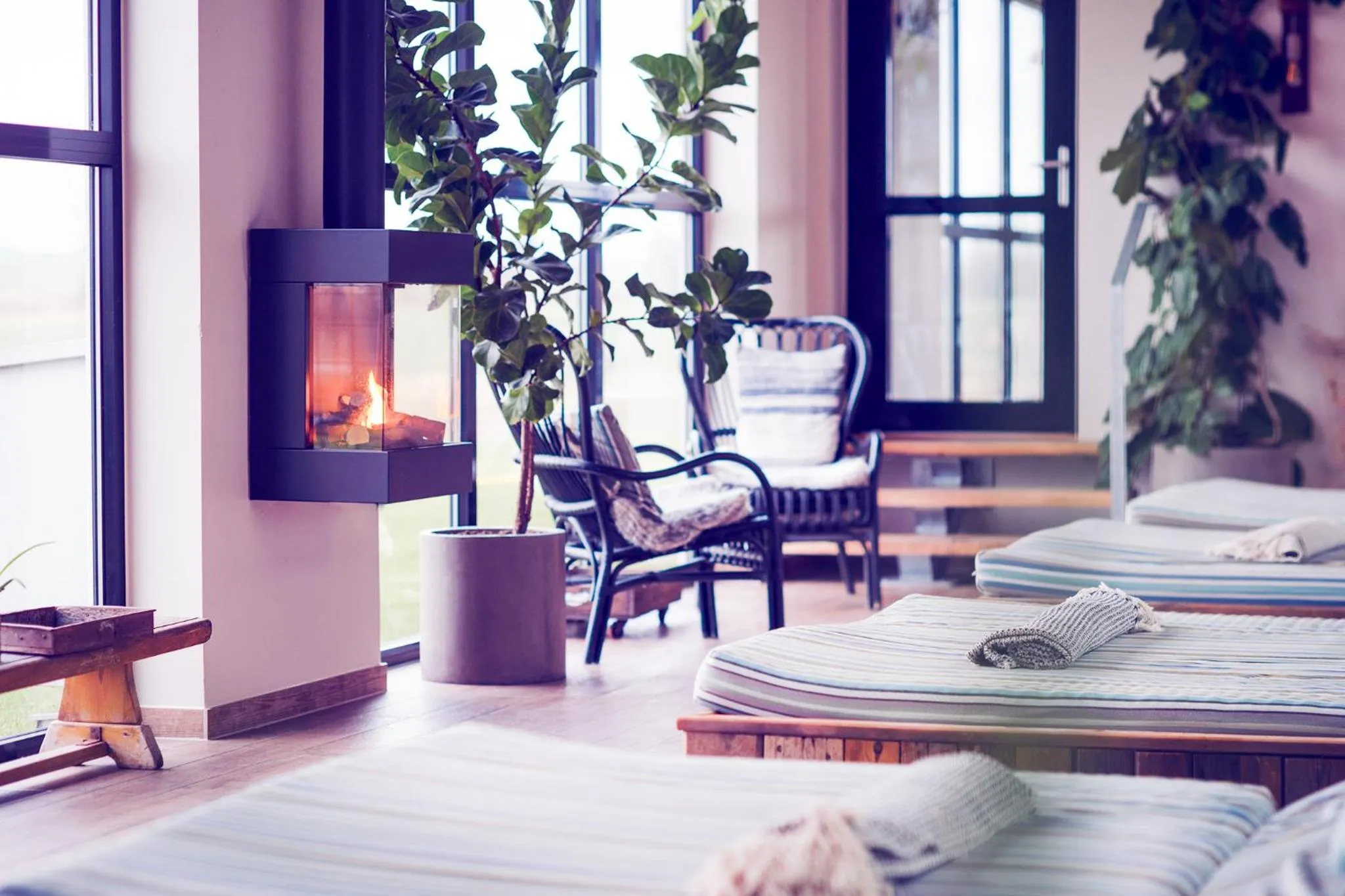 Bed in Hotell Mossbylund