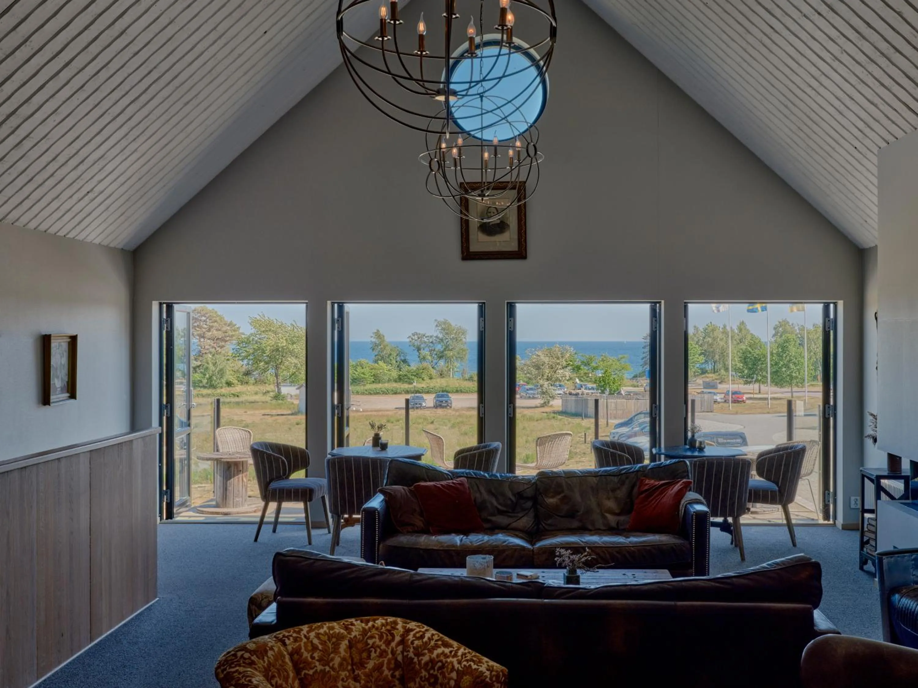 Seating area in Hotell Mossbylund