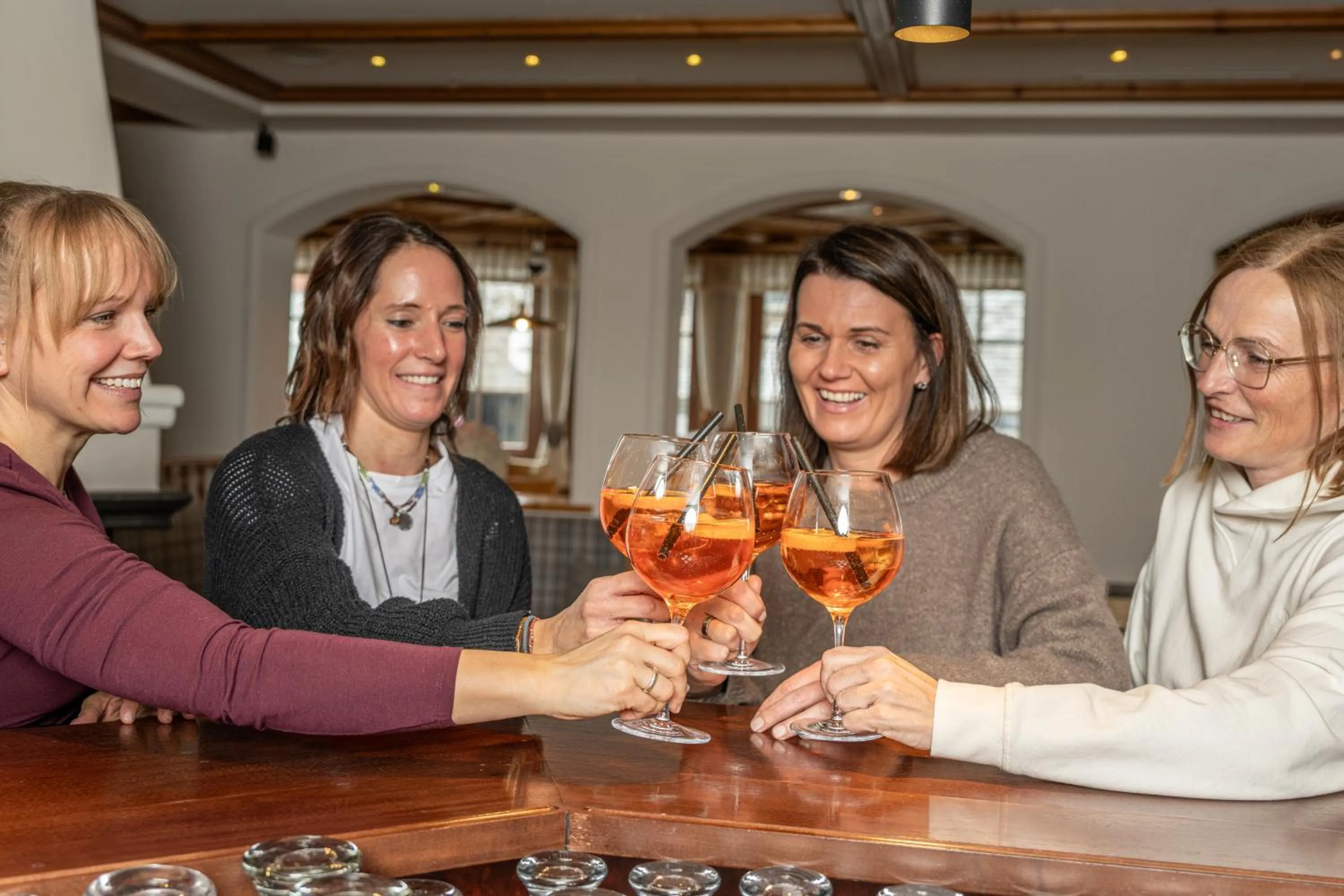 Lounge or bar in Hotel Mittagskogel Pitztal