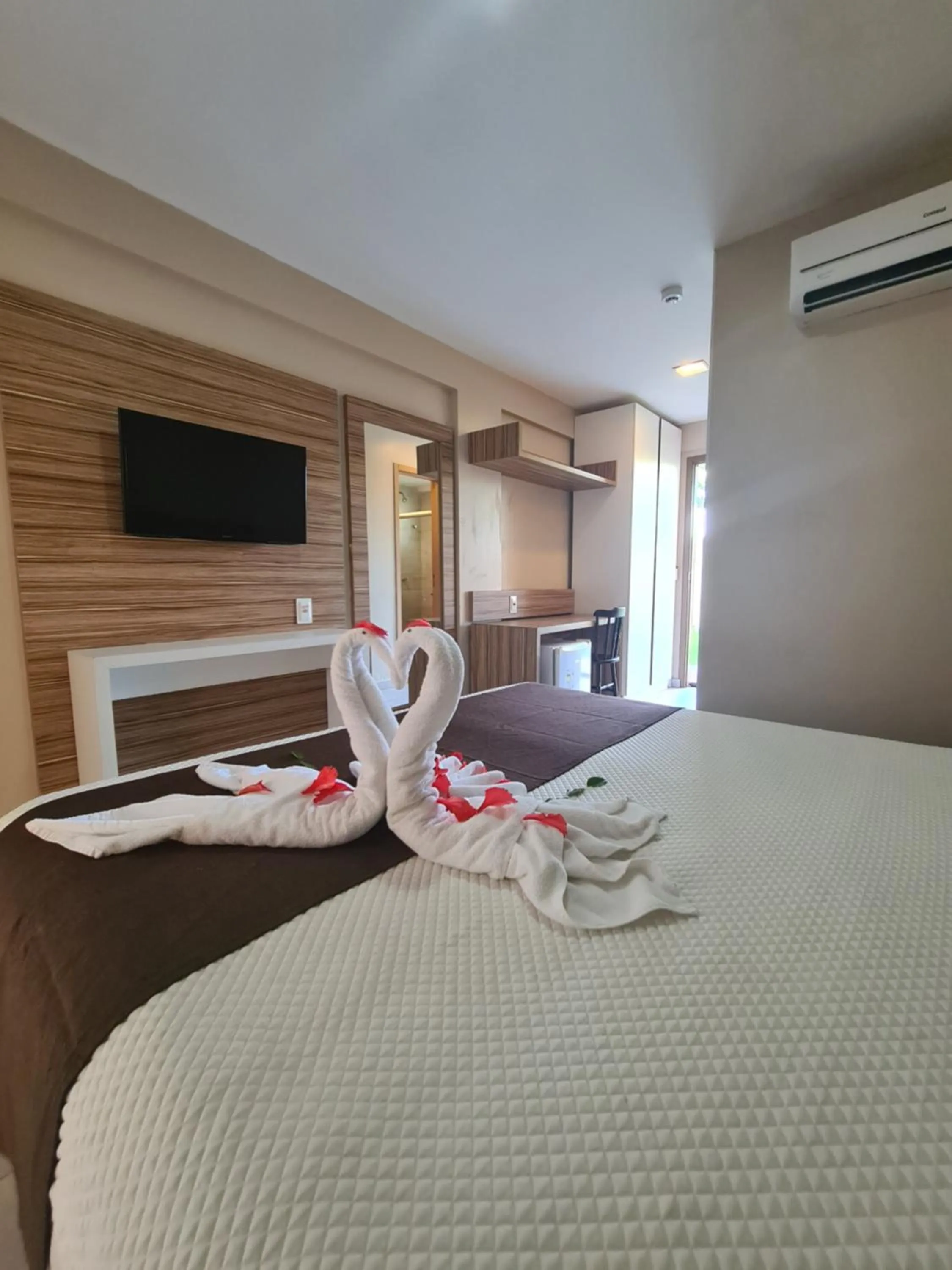 Bed in Pousada Recanto do Lobo