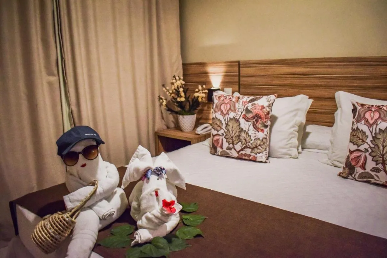 Bed in Pousada Recanto do Lobo