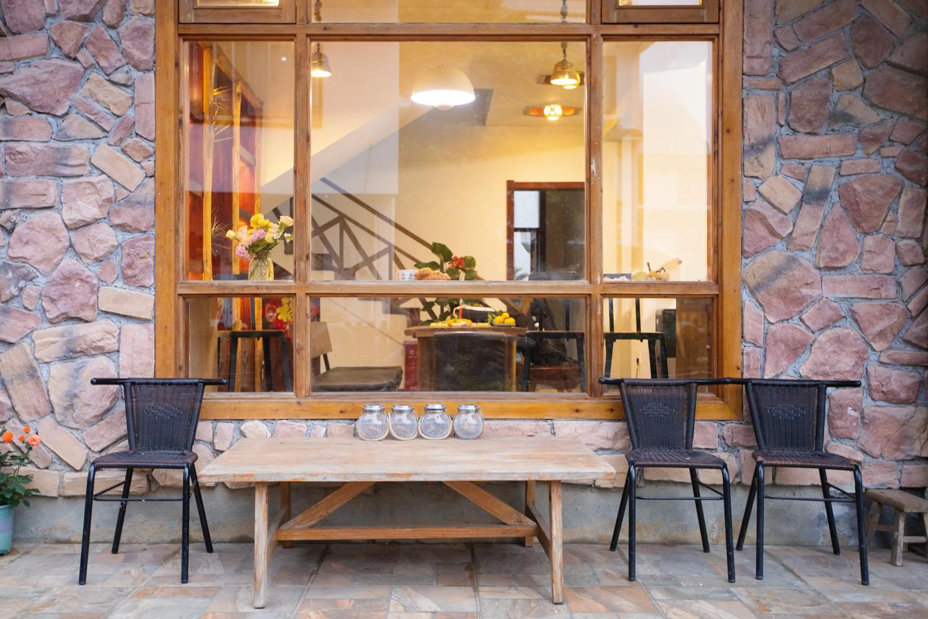 Garden in Yangshuo Xiao Long River Hotel