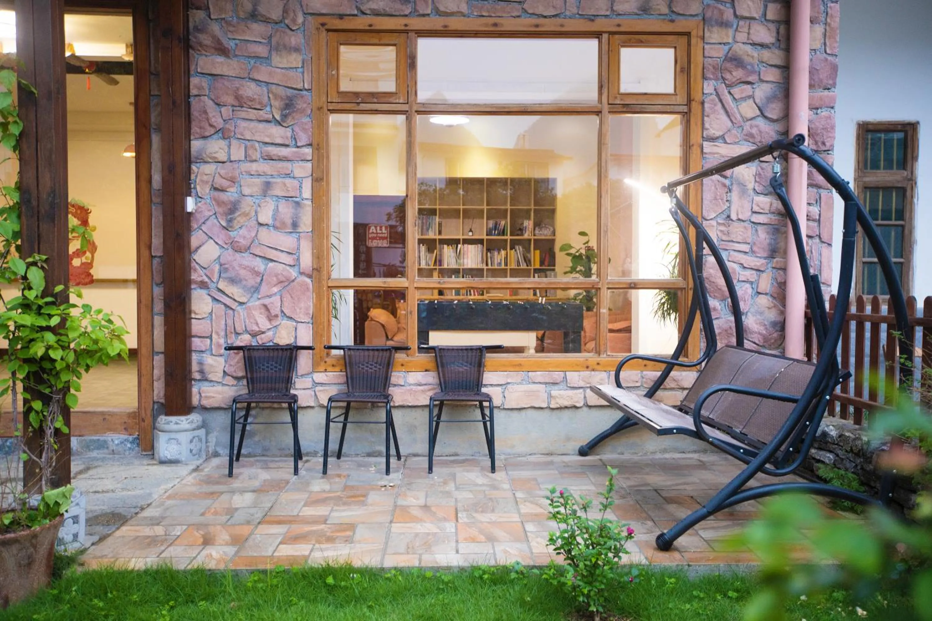 Garden in Yangshuo Xiao Long River Hotel