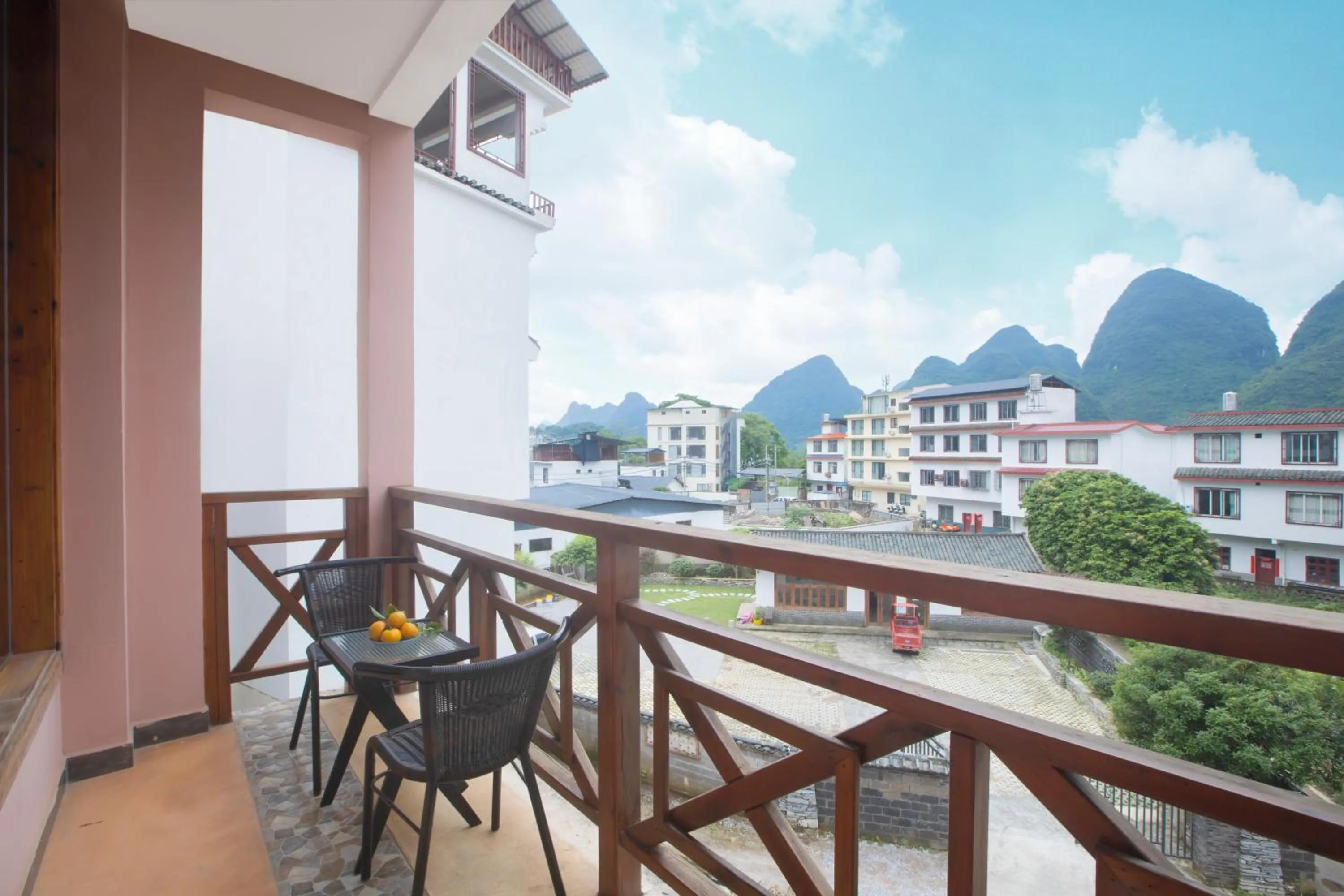Balcony/Terrace in Yangshuo Xiao Long River Hotel
