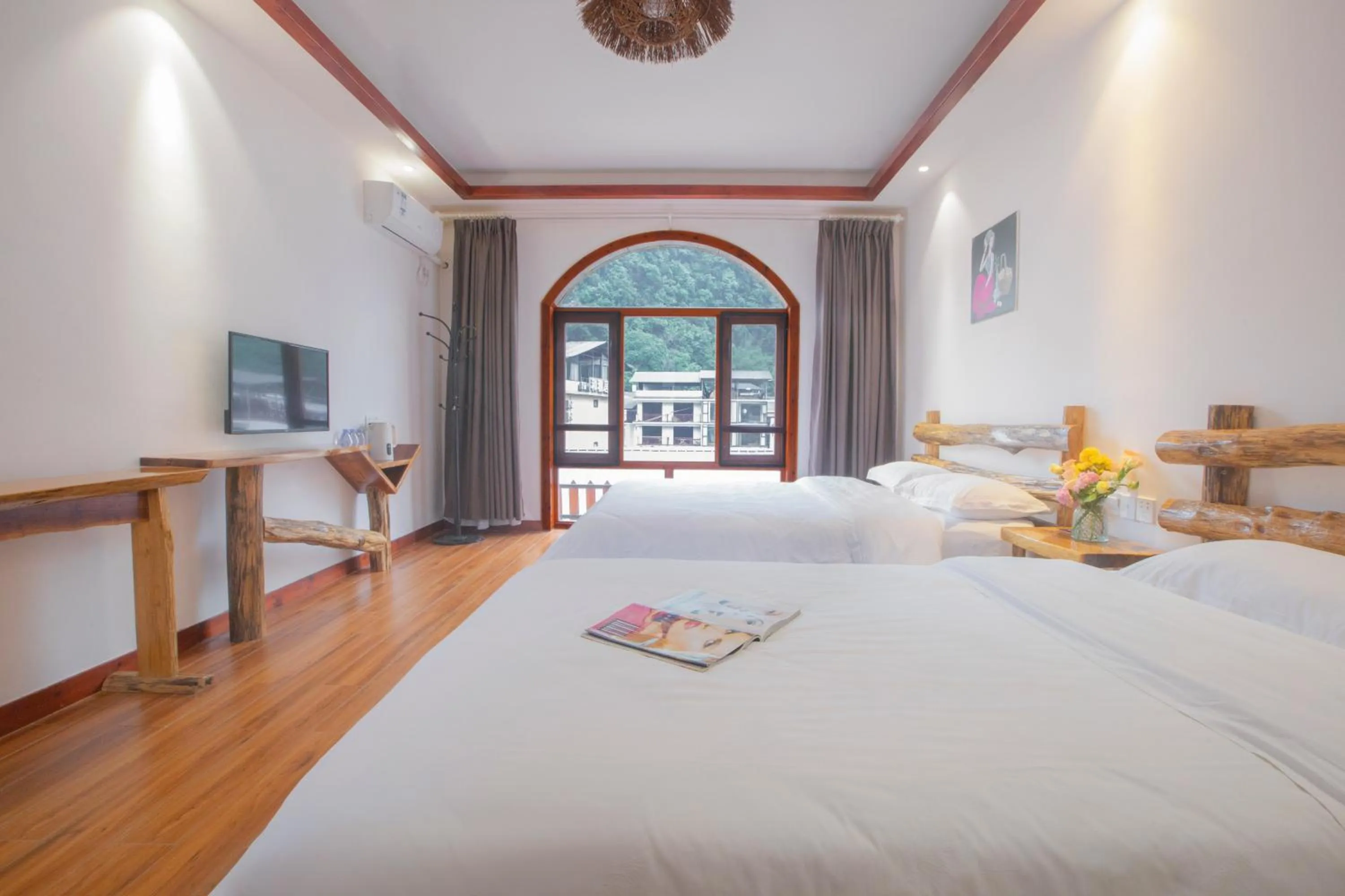 Decorative detail in Yangshuo Xiao Long River Hotel