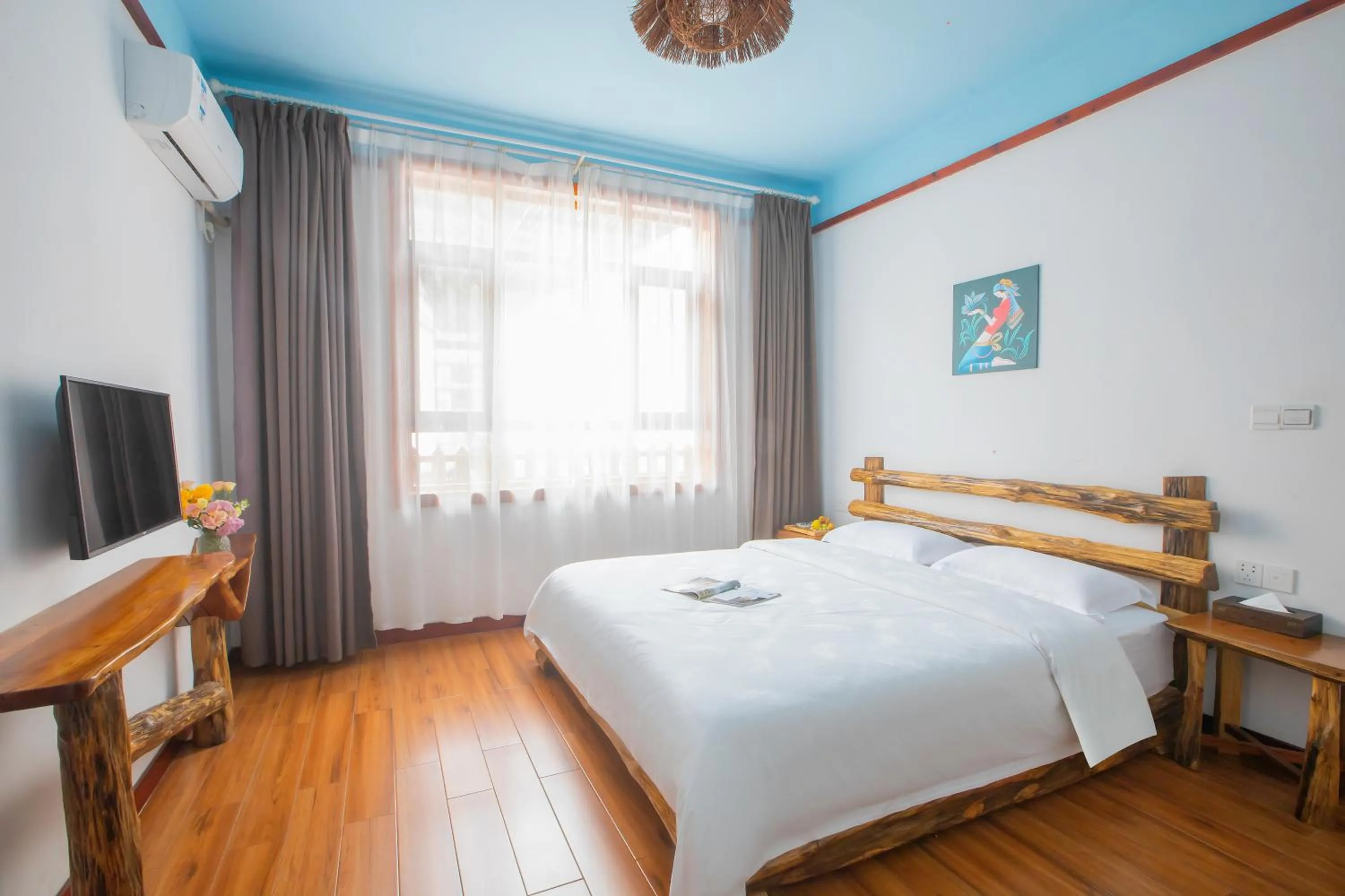 Decorative detail in Yangshuo Xiao Long River Hotel