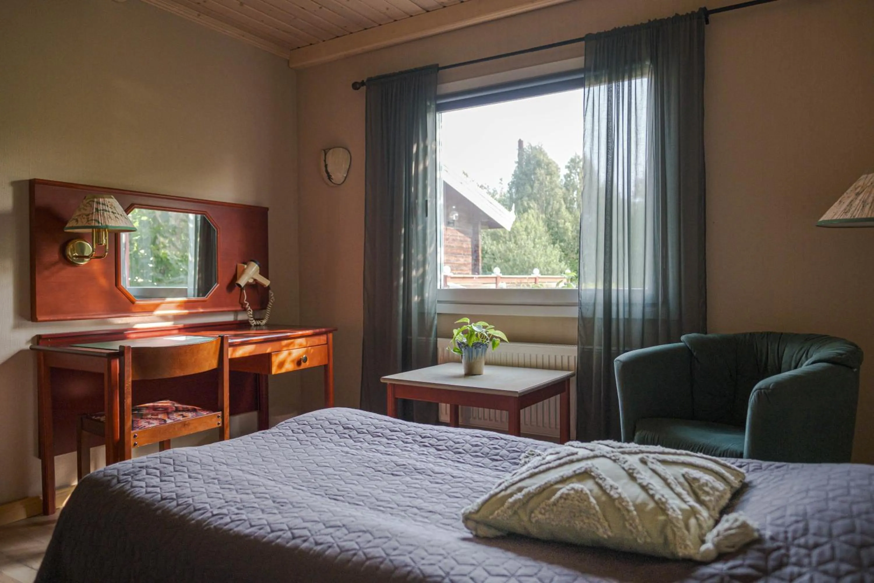 Bed in Jämtkrogen Hotell