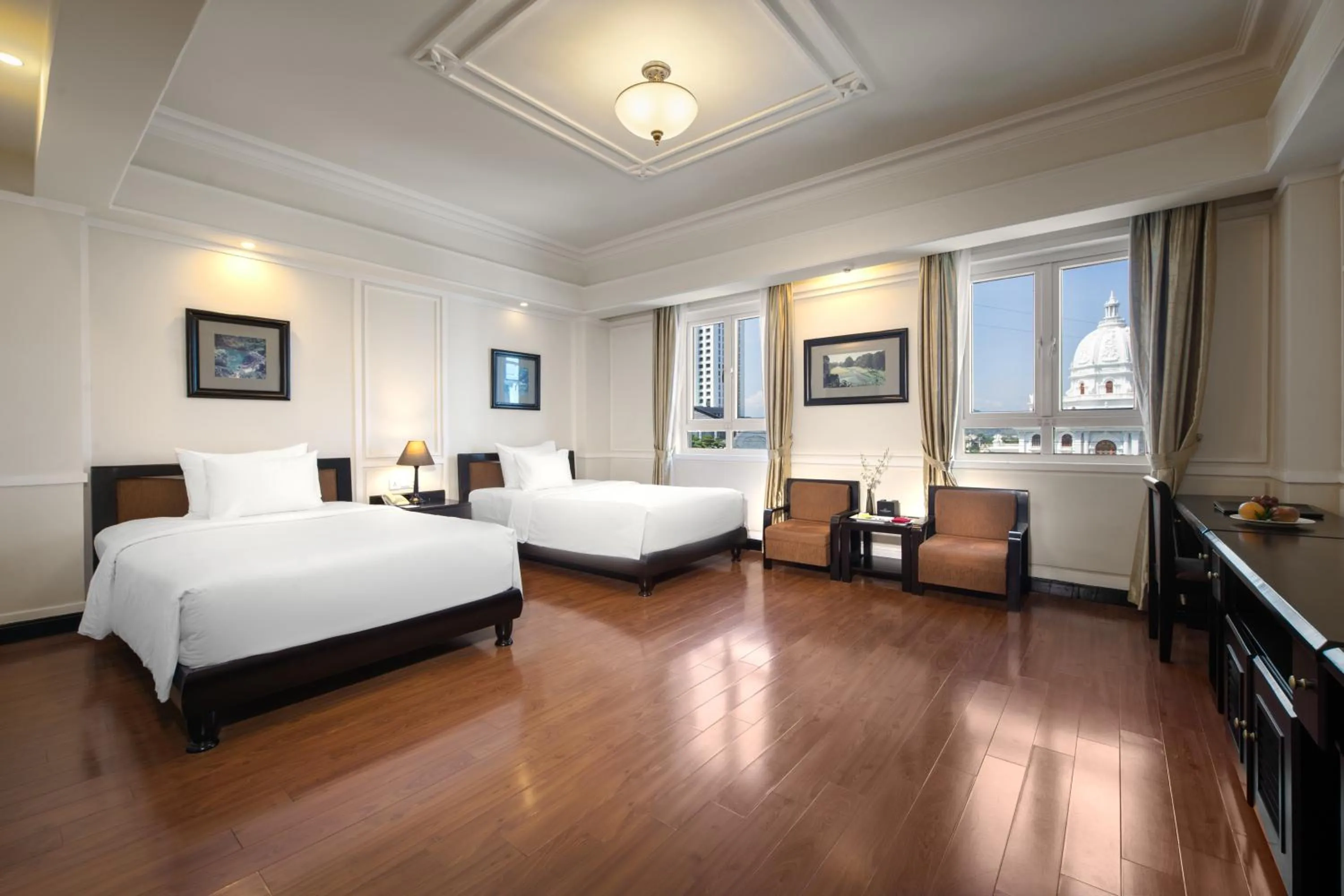 Bed in Ninh Binh Legend Hotel