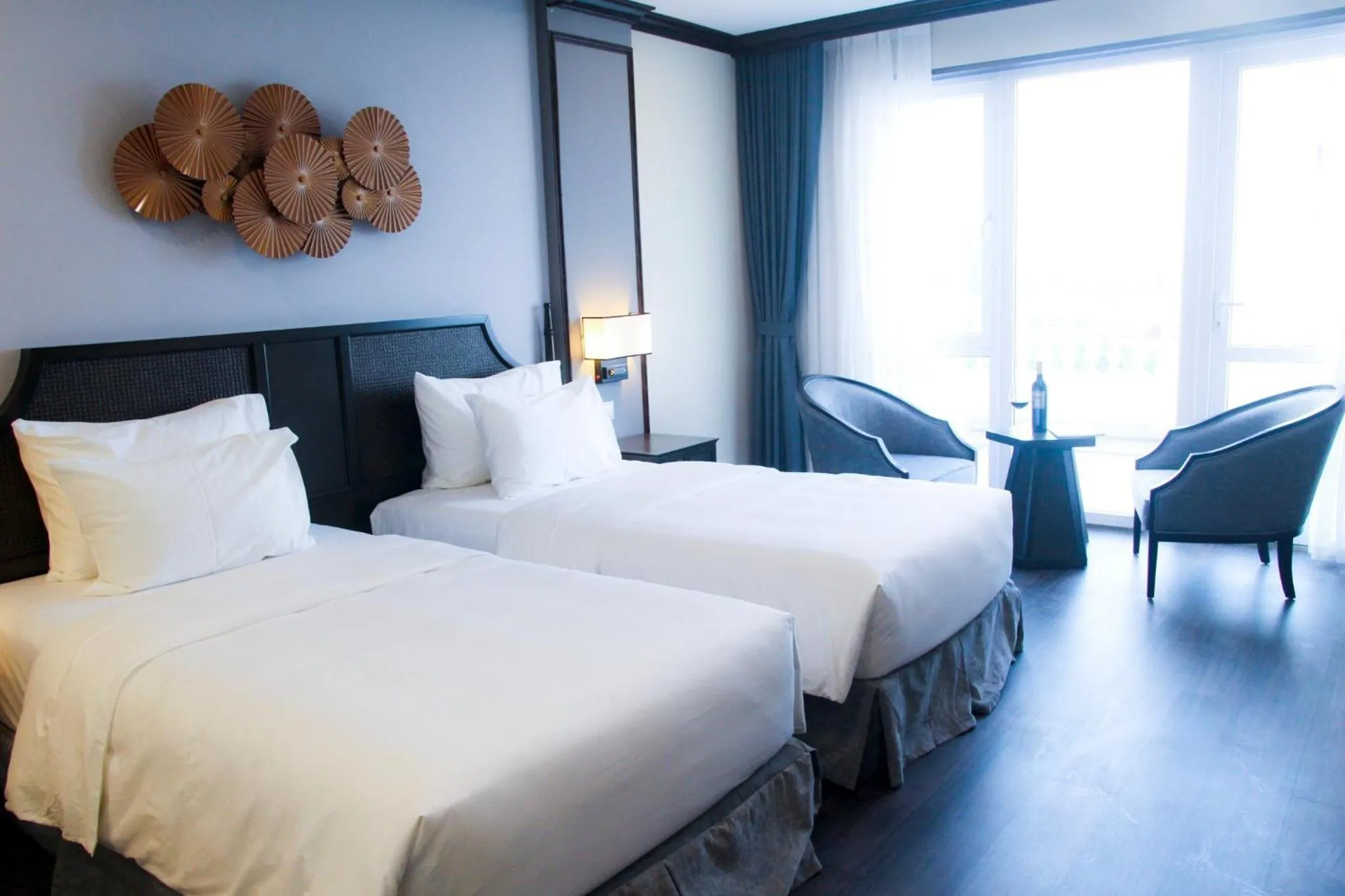 Bed in Ninh Binh Legend Hotel