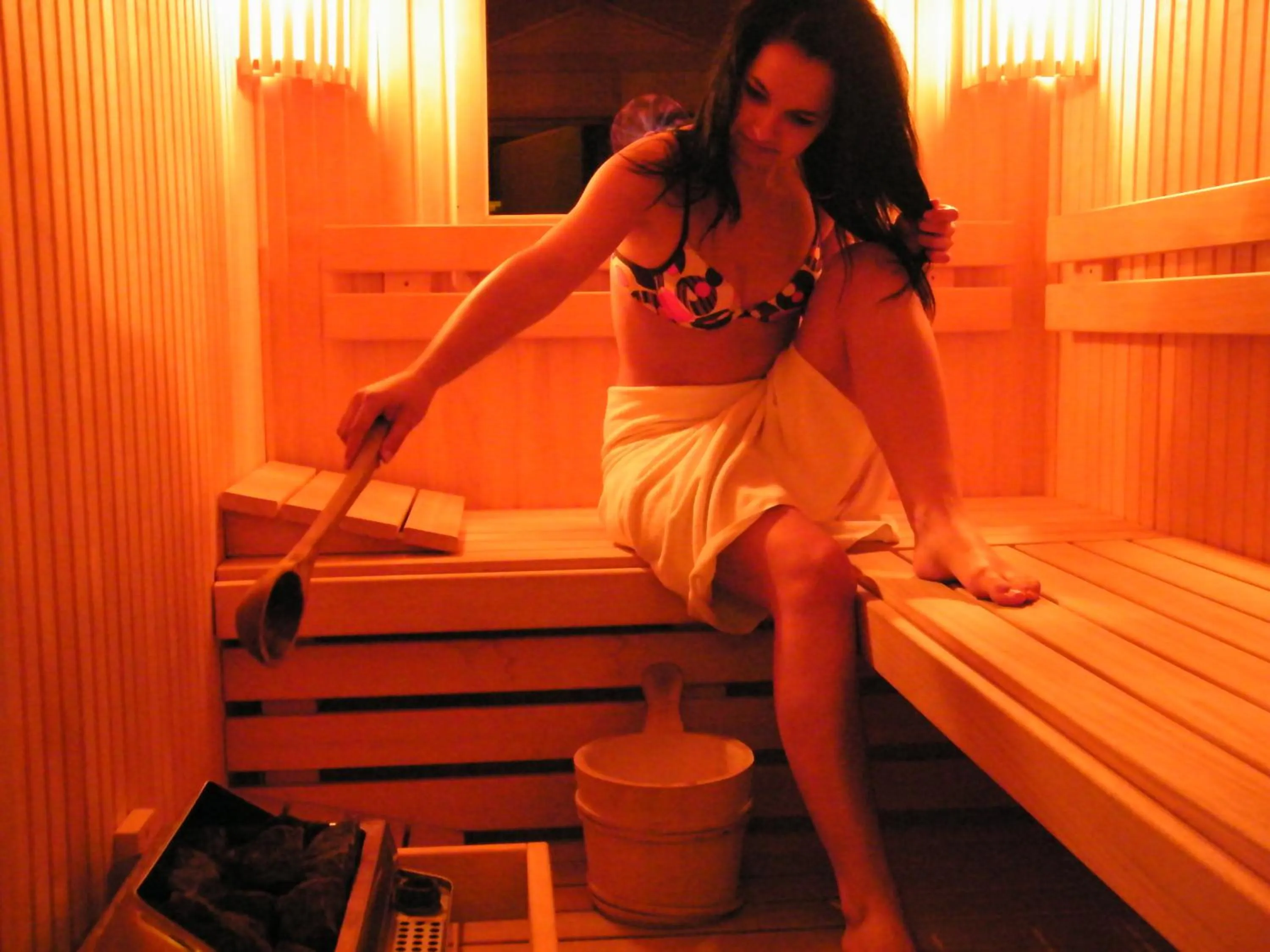 Sauna in Olimpia Resort & SPA