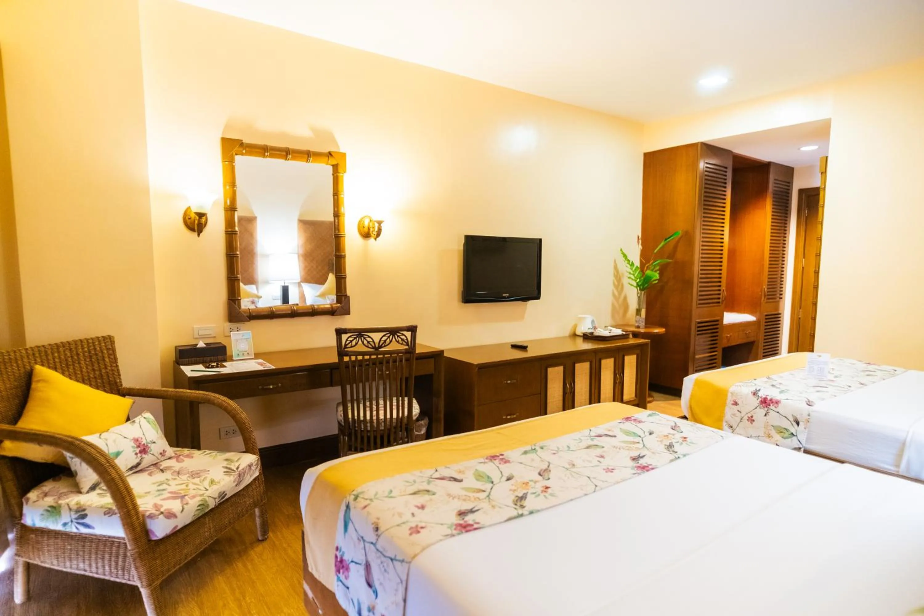 Bed in Boracay Tropics Resort Hotel