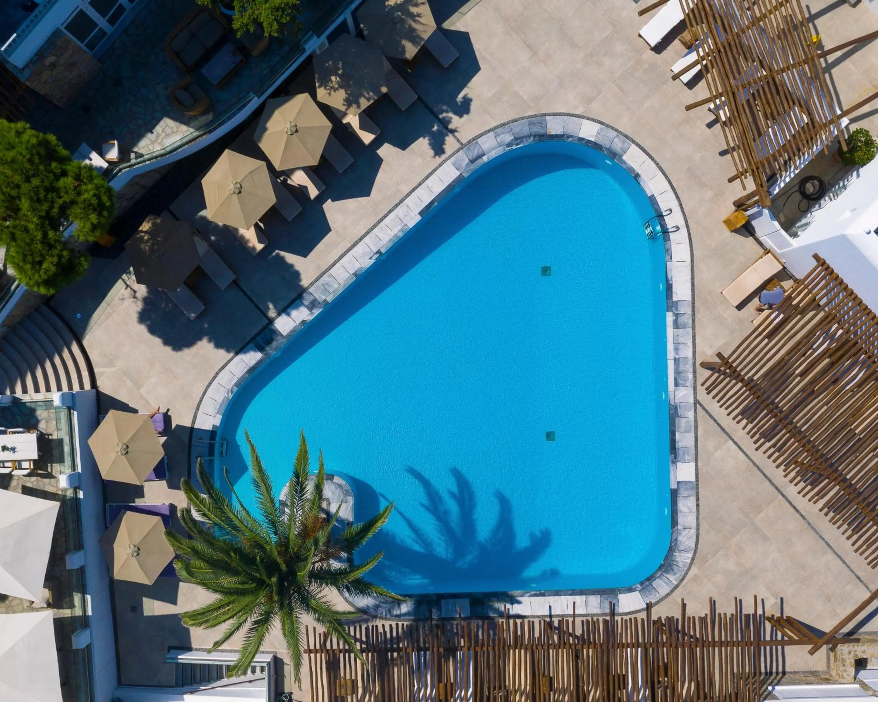 Swimming pool in Poseidon Hotel Suites