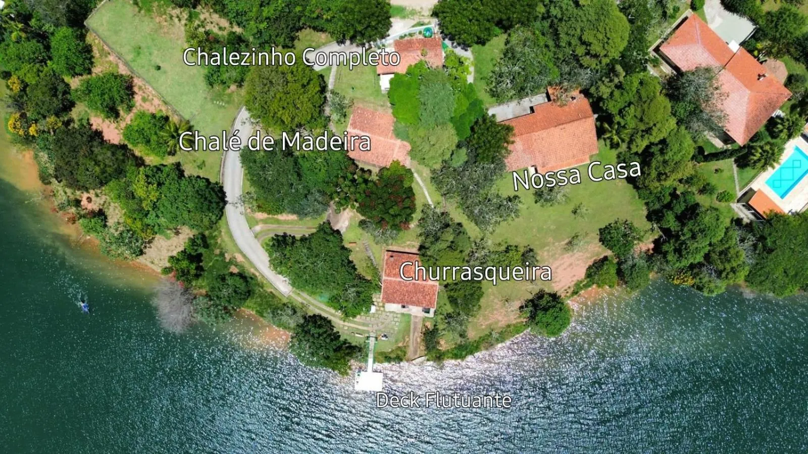 Bird's eye view in Chalé Karin Sampaio