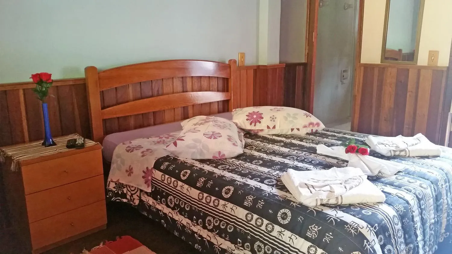 Bed in Pousada Sol Nascente
