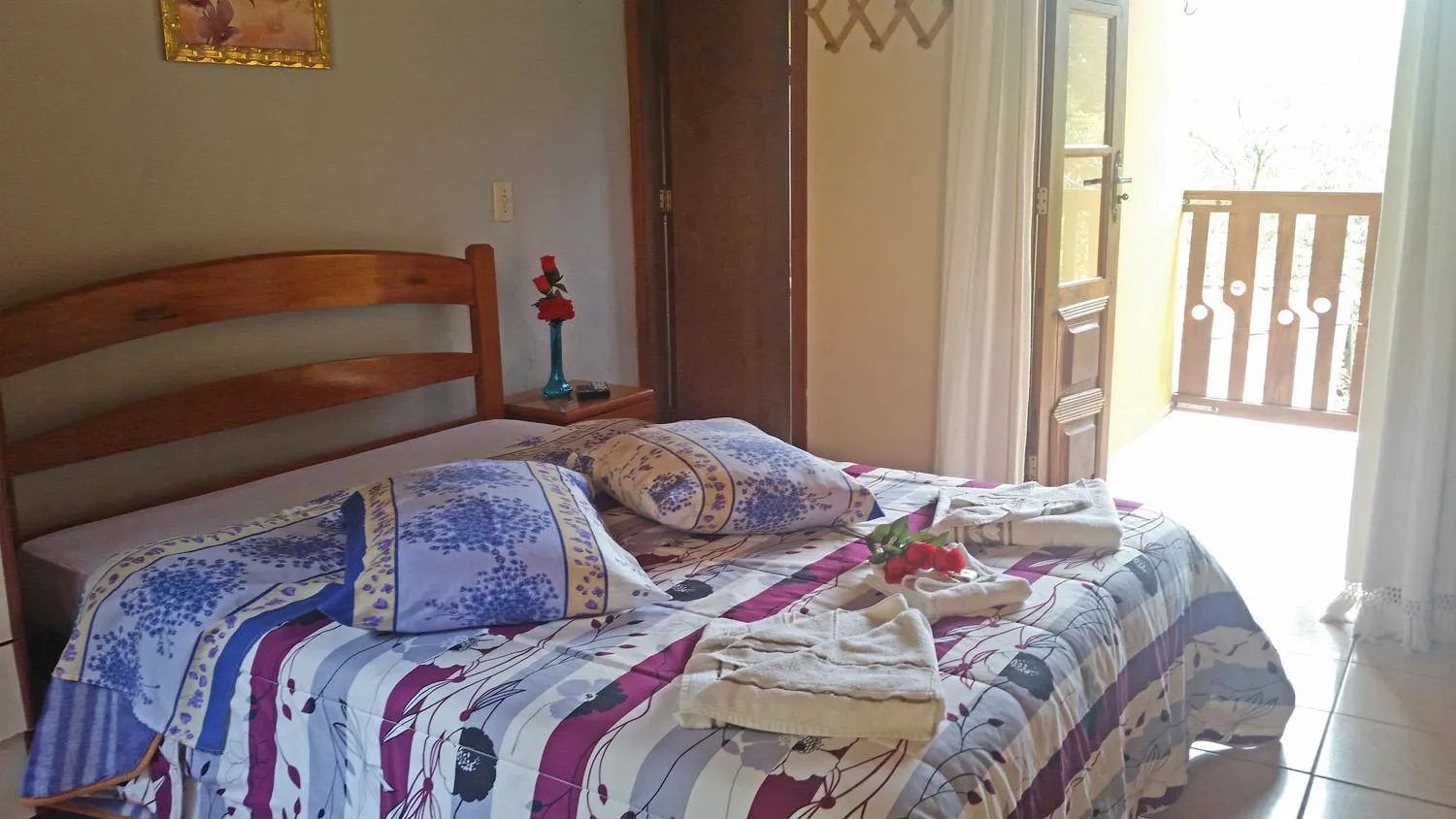 Bed in Pousada Sol Nascente