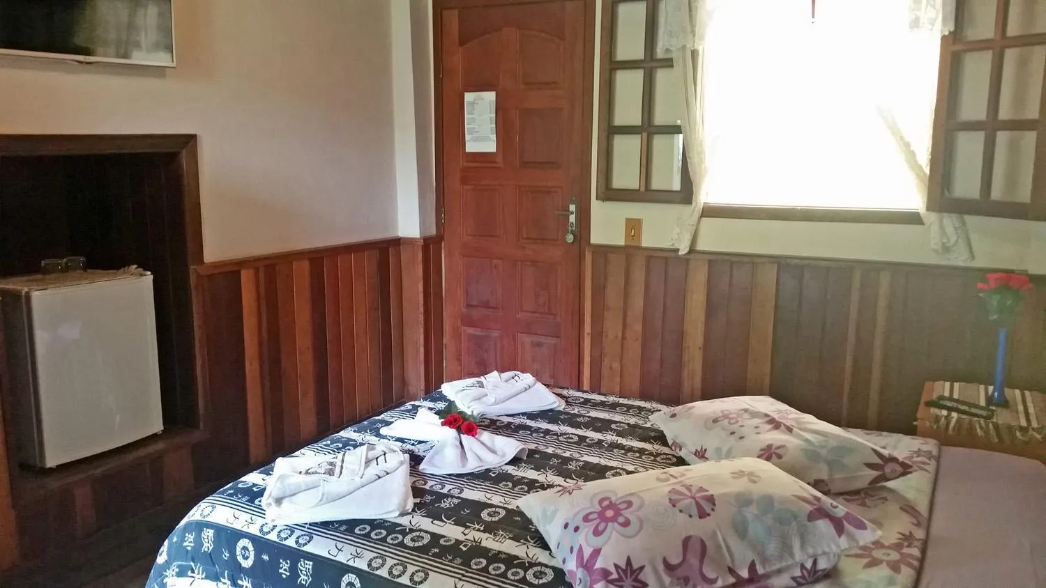 Bed in Pousada Sol Nascente