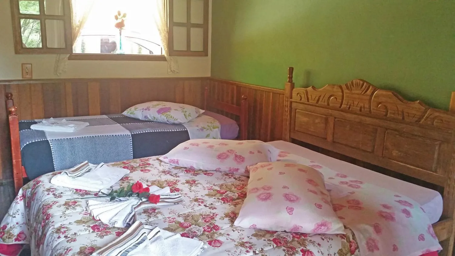 Bed in Pousada Sol Nascente