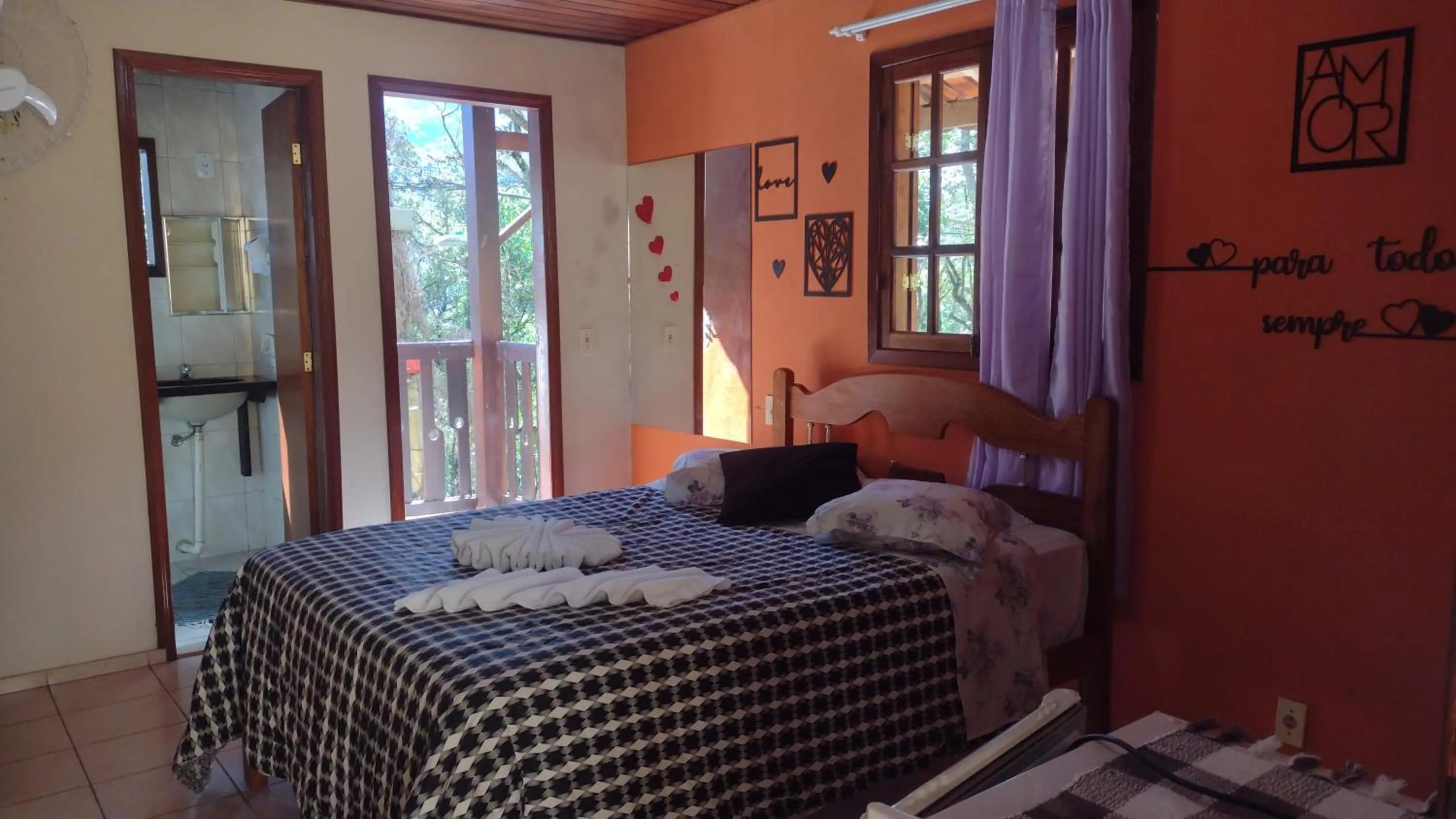 Bed in Pousada Sol Nascente