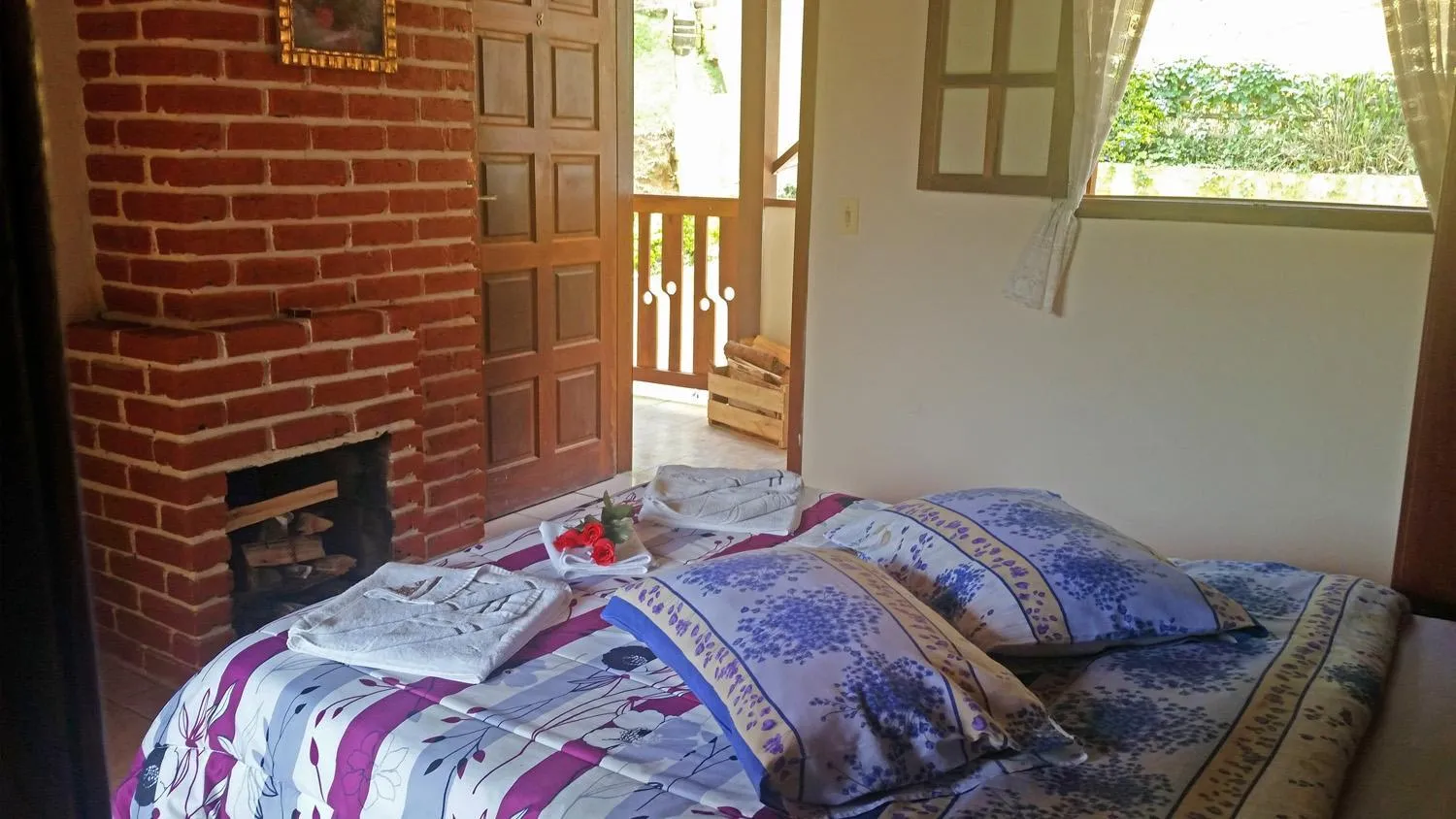 Bed in Pousada Sol Nascente